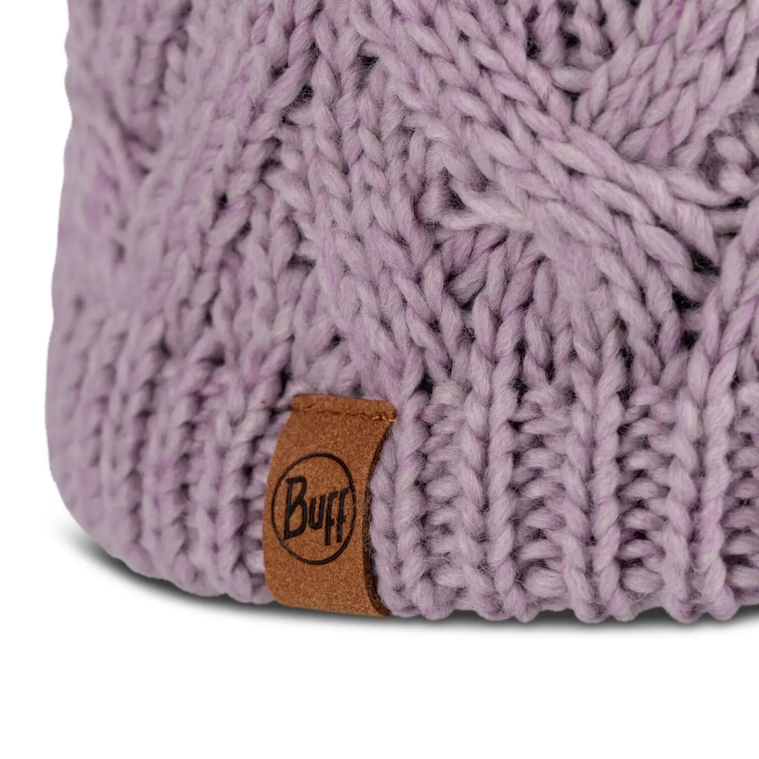 Czapka BUFF KNITTED & FLEECE BAND BEANIE CARYN LILAC ICE 2/7