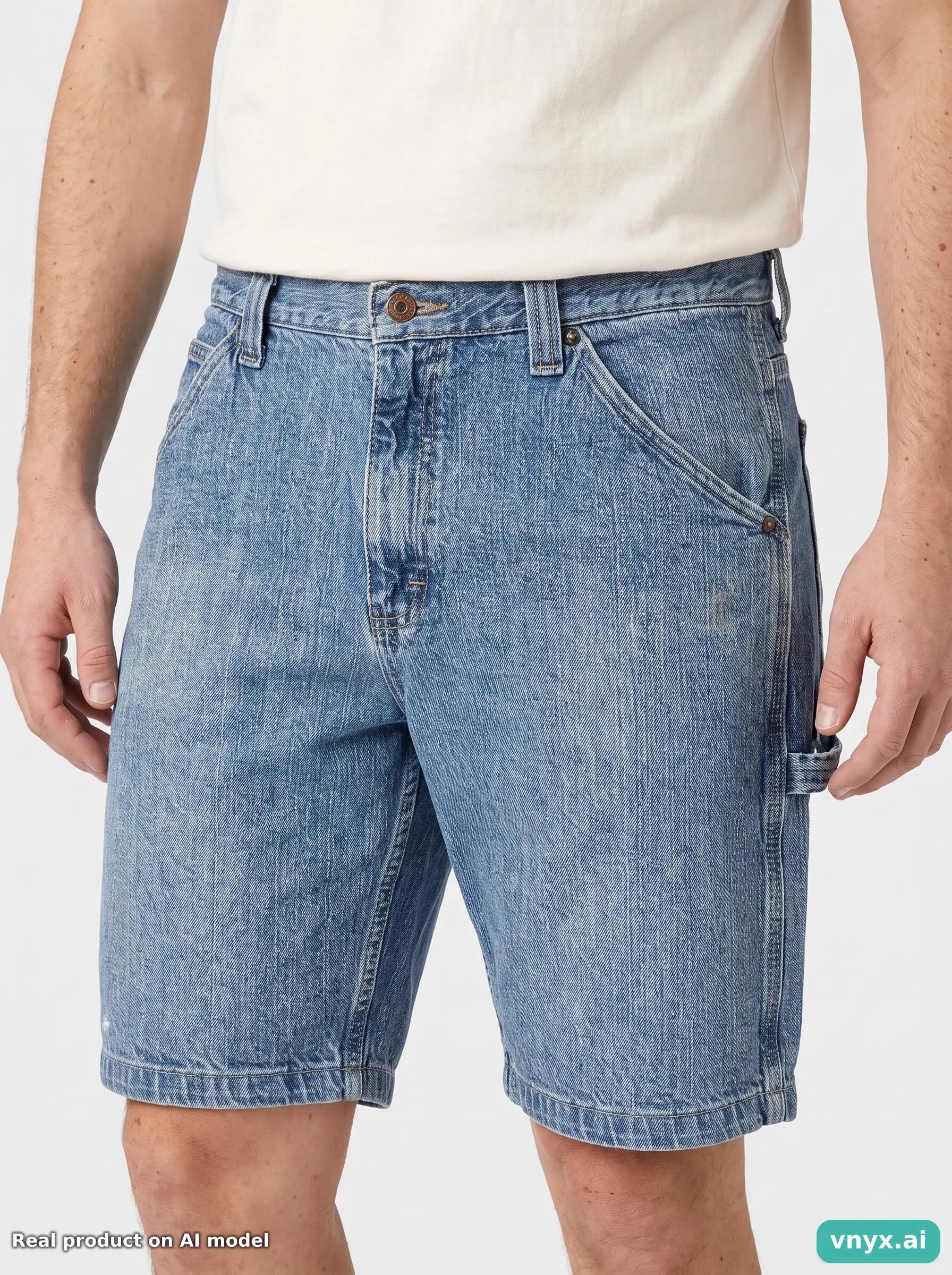 Second Life - Vintage Lee Mid-Blue Shorts Men W35 L34 6/6