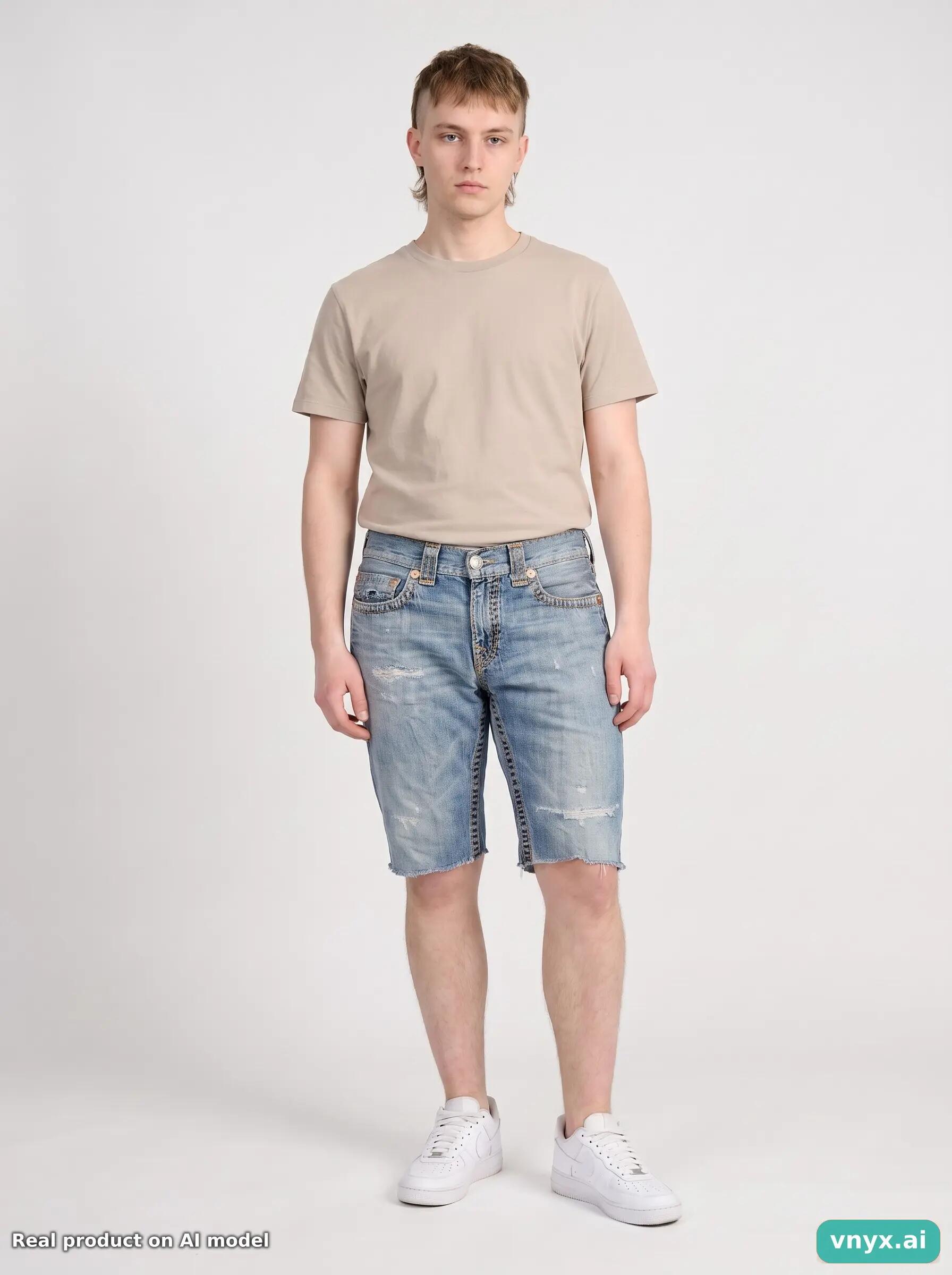 Second Life - Vintage True Religion Blue Shorts Men W34 L34 5/6