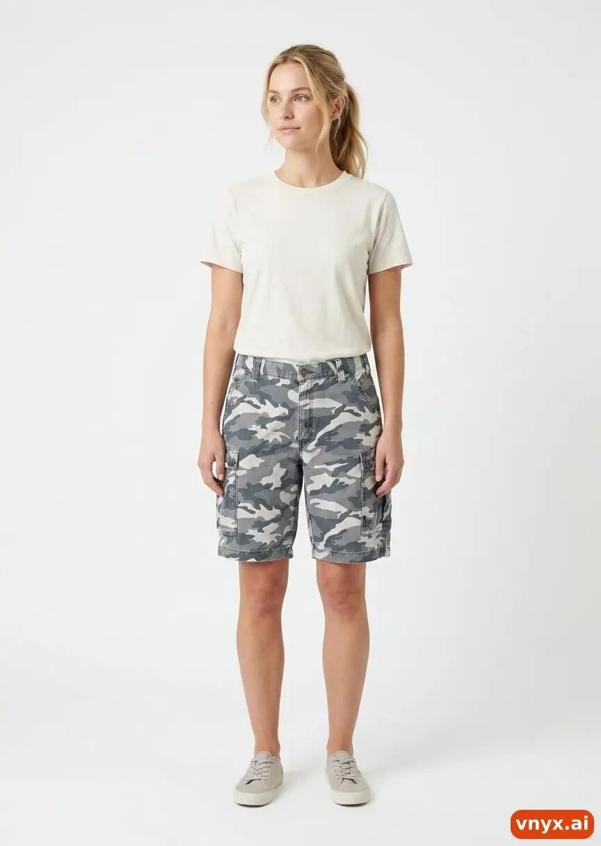 Second Life - Vintage Carhartt Gray Shorts Women W36 2/6