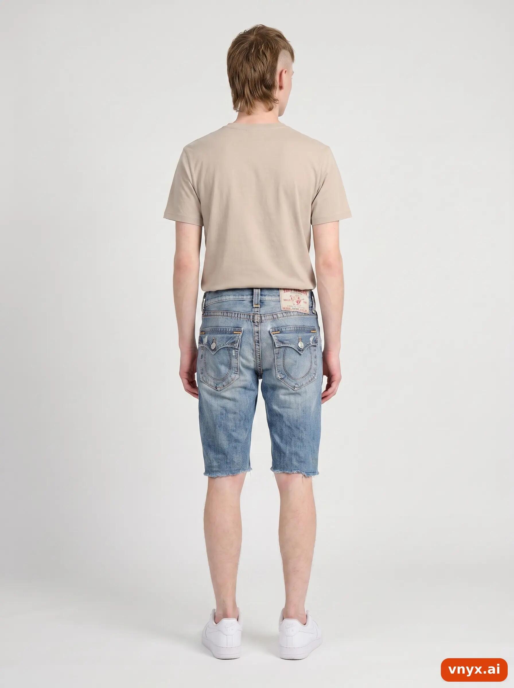 Second Life - Vintage True Religion Blue Shorts Men W34 L34 4/6