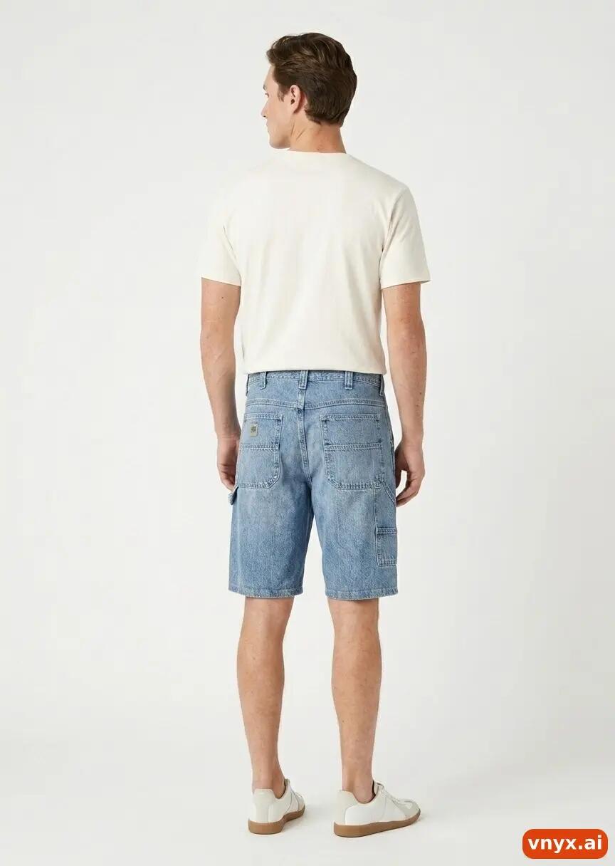 Second Life - Vintage Lee Mid-Blue Shorts Men W35 L34 3/6
