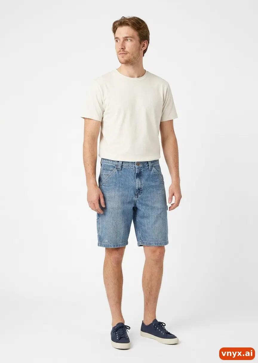 Second Life - Vintage Lee Mid-Blue Shorts Men W35 L34 2/6