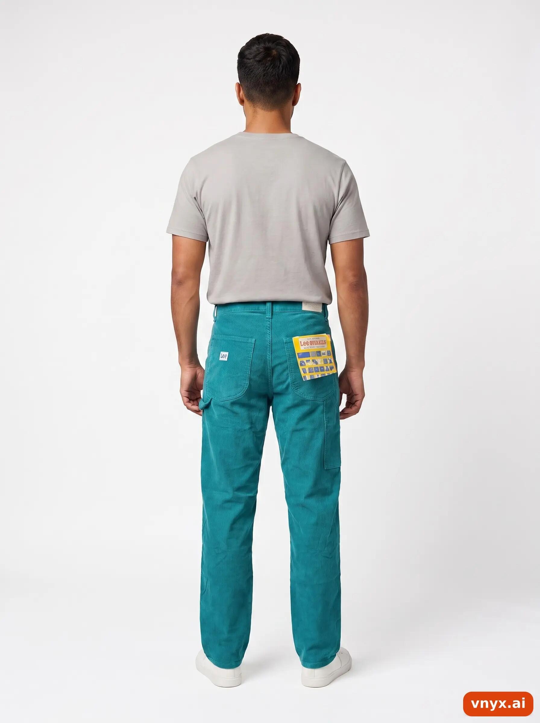 Second Life - Vintage Lee Teal Trousers Men W26 L34 4/6