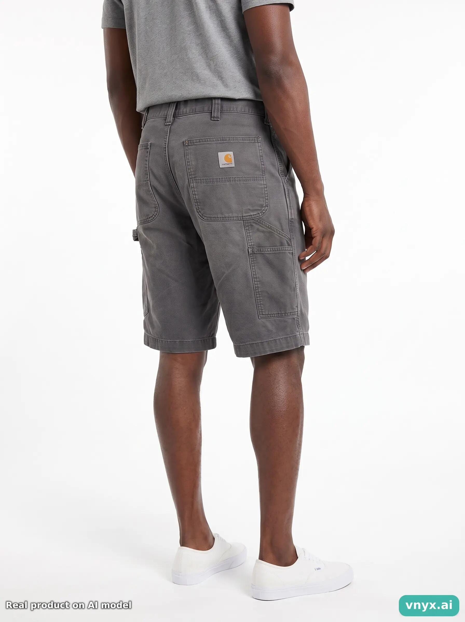 Second Life - Vintage Carhartt Grey Shorts Men W39 6/6