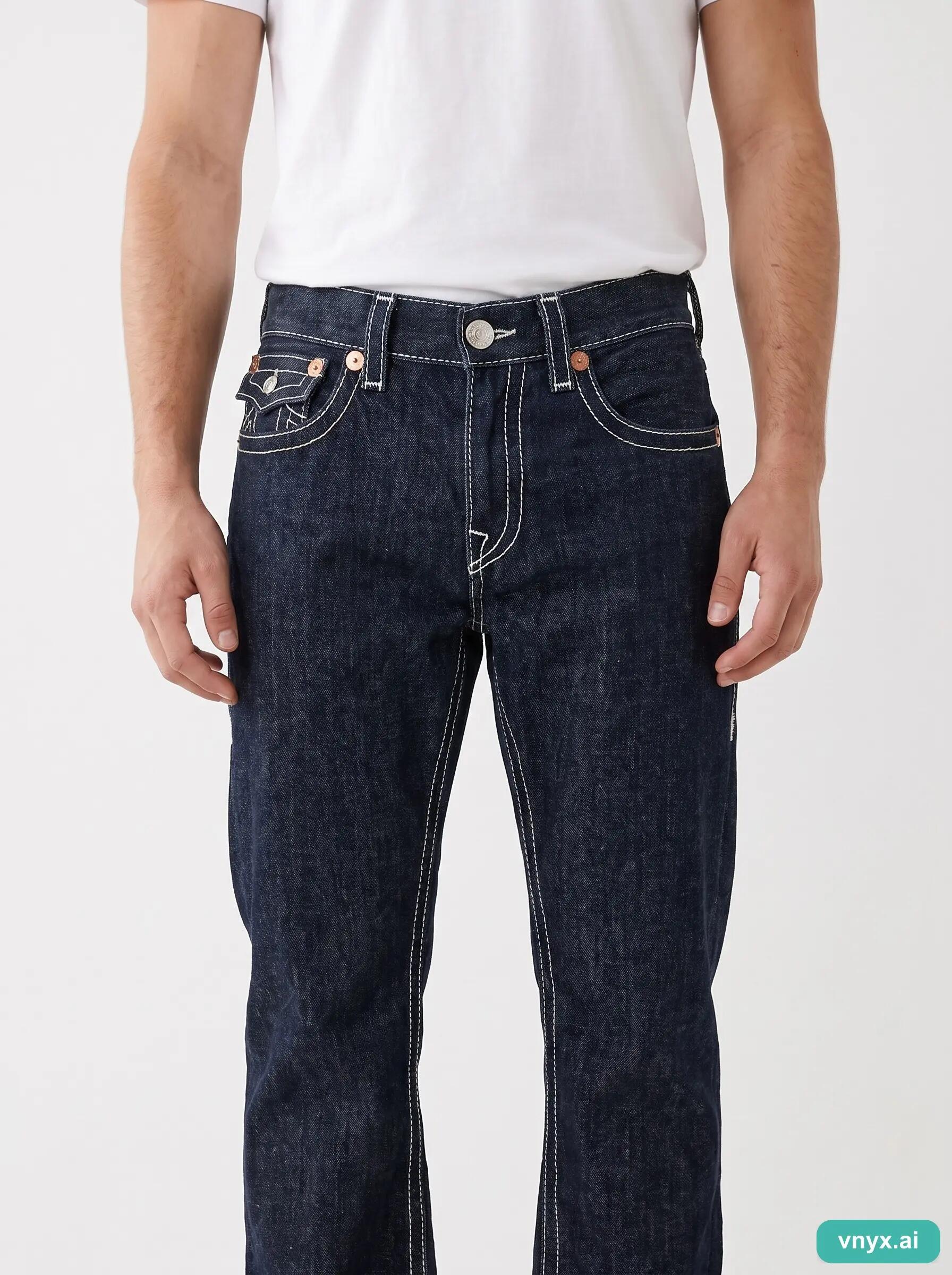 Second Life - Vintage True Religion Dark Blue Jeans Men W36 6/6