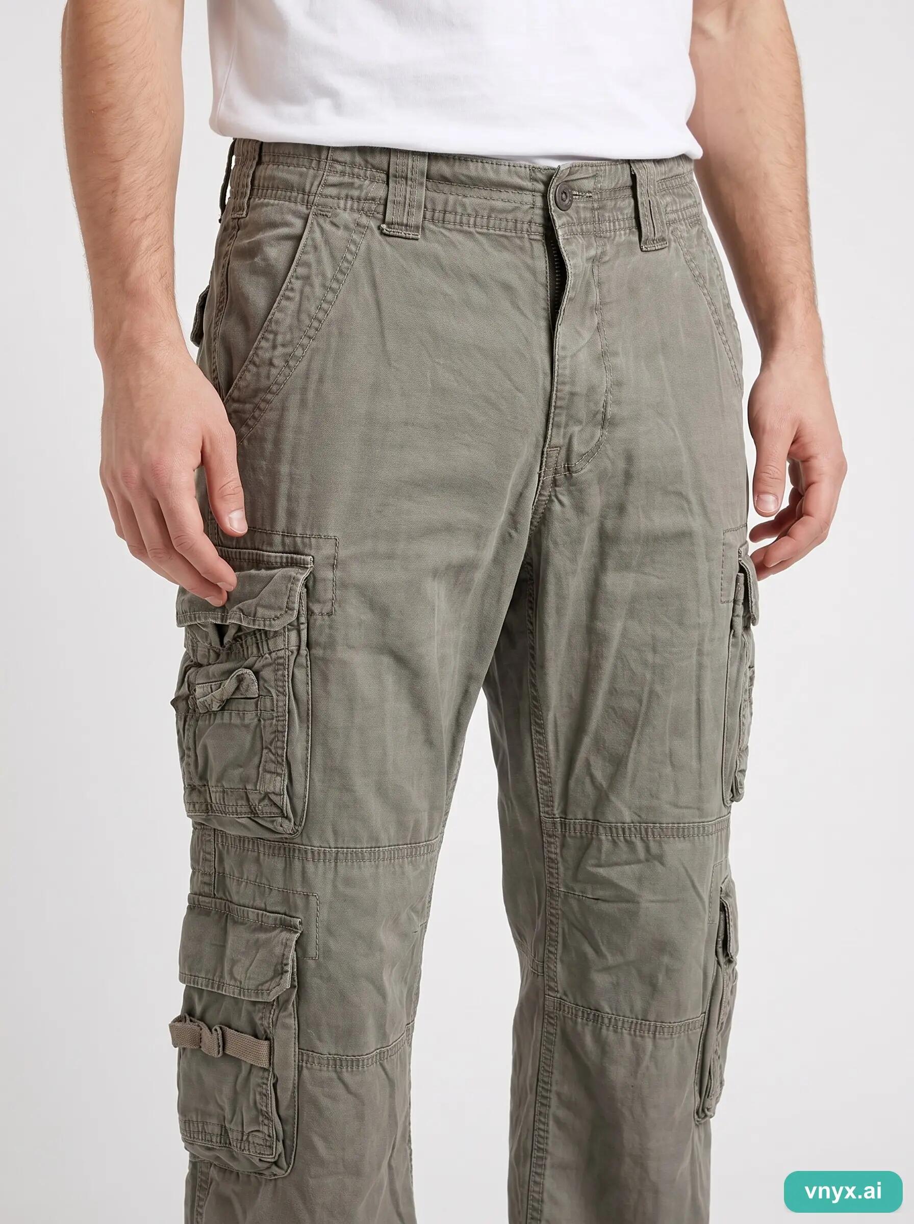 Second Life - Vintage Brandit Muted Grey Trousers Men L 6/6