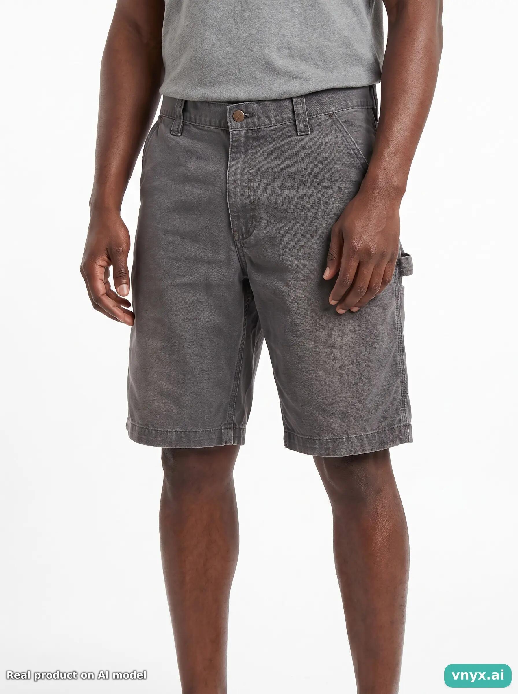 Second Life - Vintage Carhartt Grey Shorts Men W39 5/6