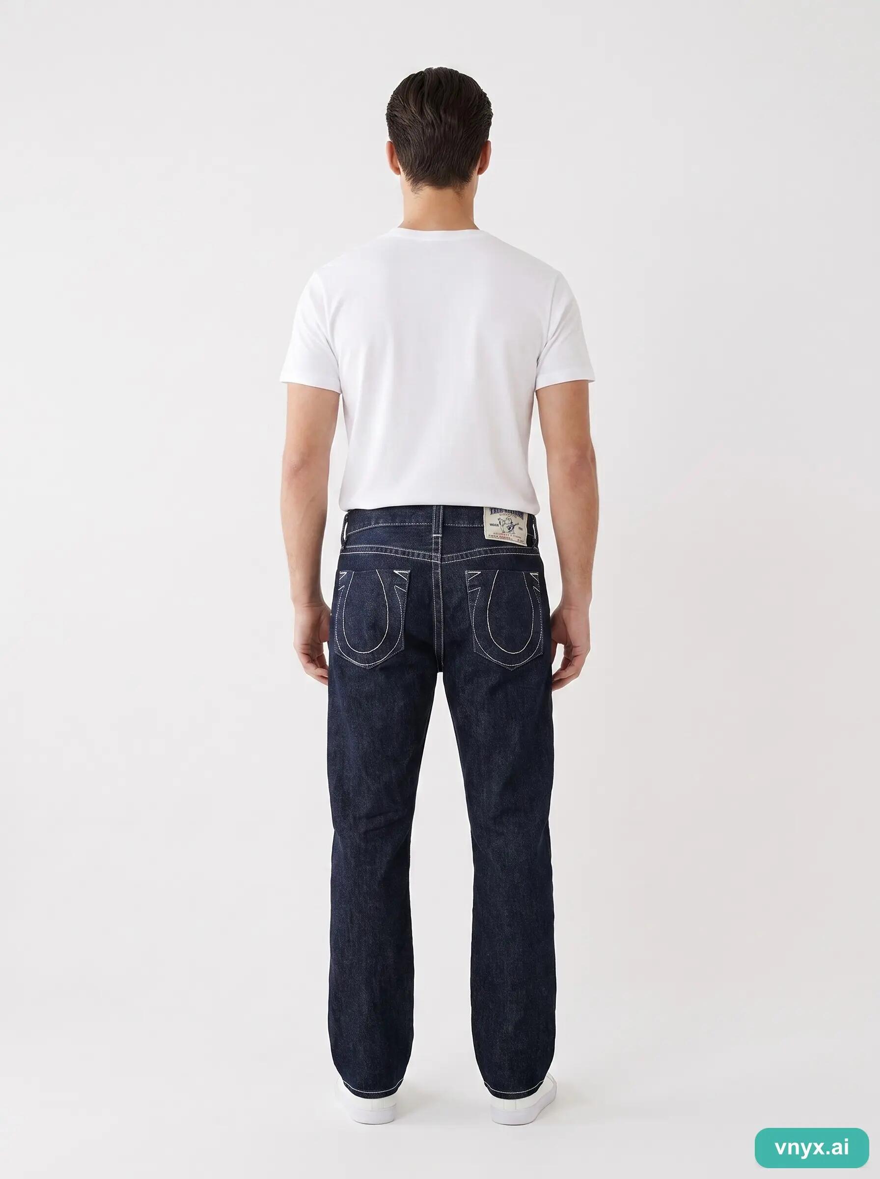 Second Life - Vintage True Religion Dark Blue Jeans Men W36 5/6