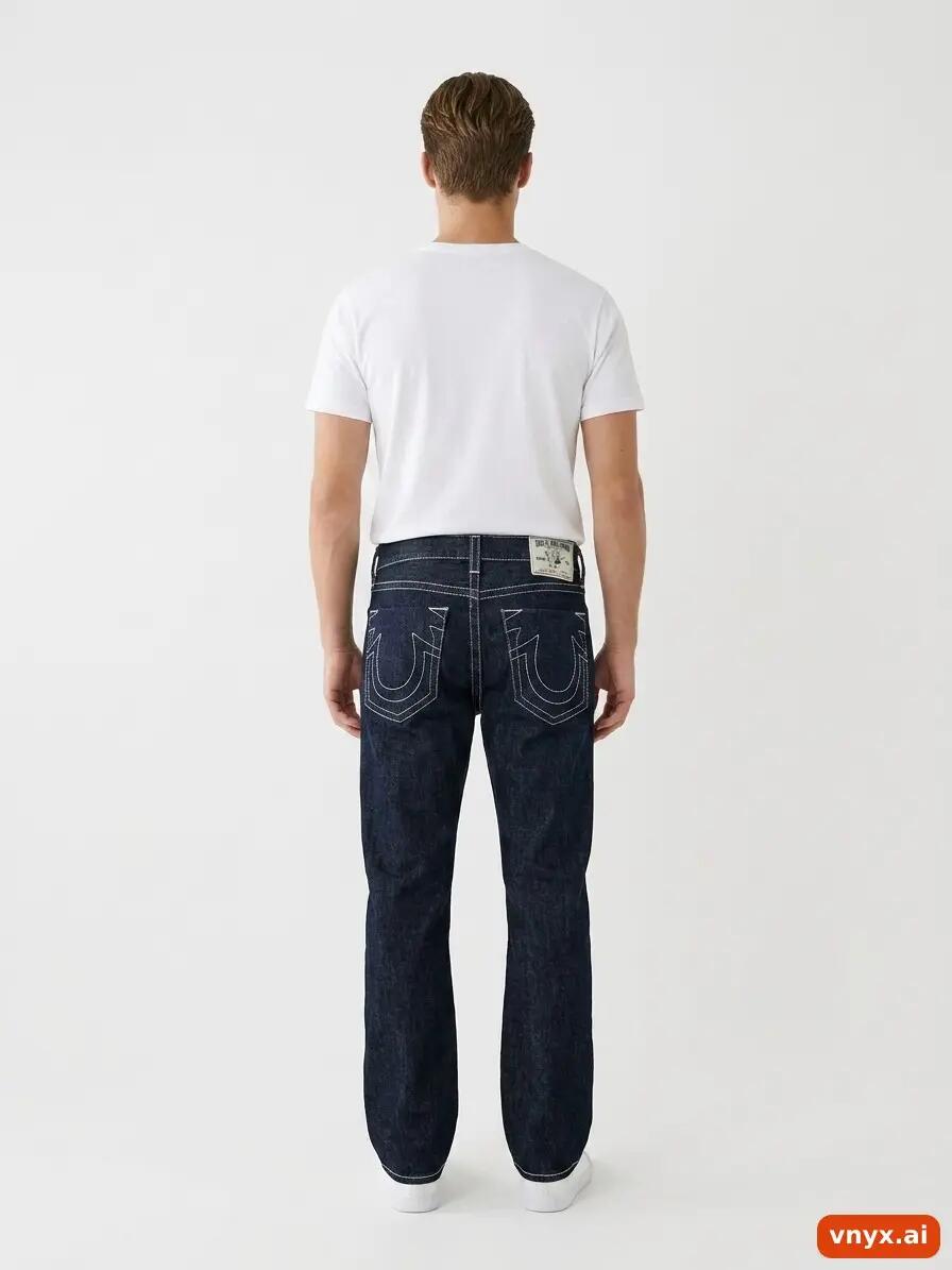 Second Life - Vintage True Religion Dark Blue Jeans Men W36 4/6