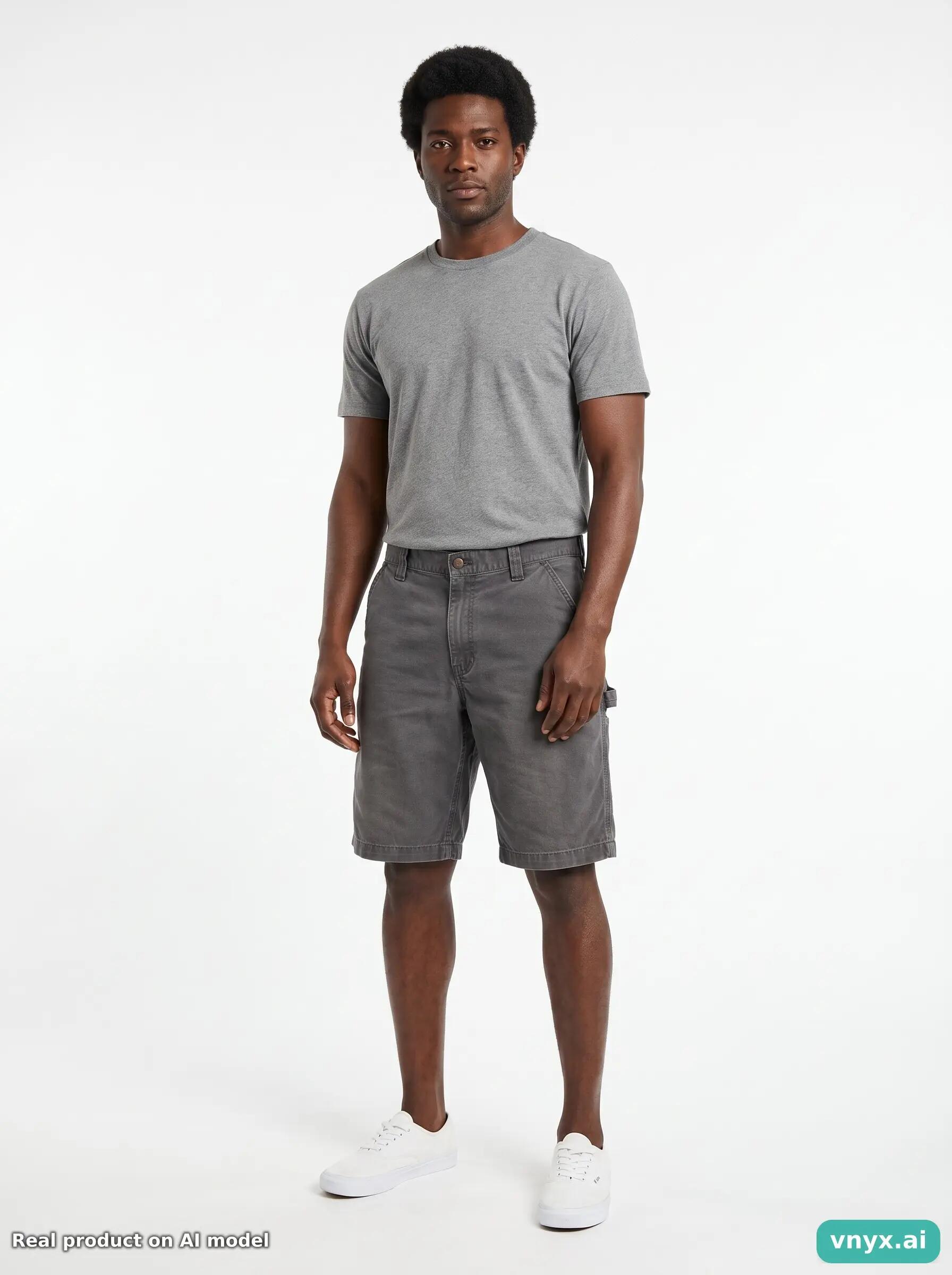 Second Life - Vintage Carhartt Grey Shorts Men W39 3/6