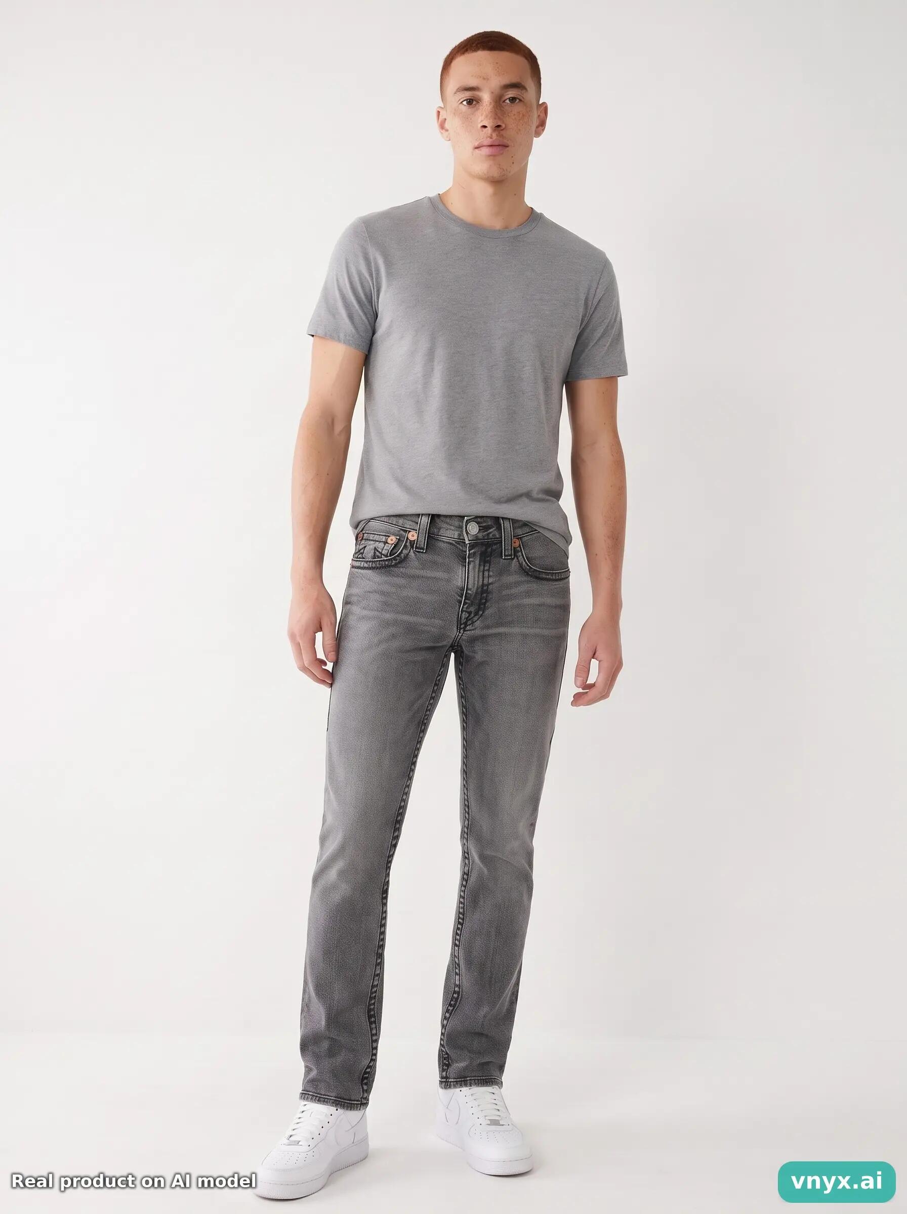 Second Life - Vintage True Religion Washed Grey Jeans Men W28 6/6