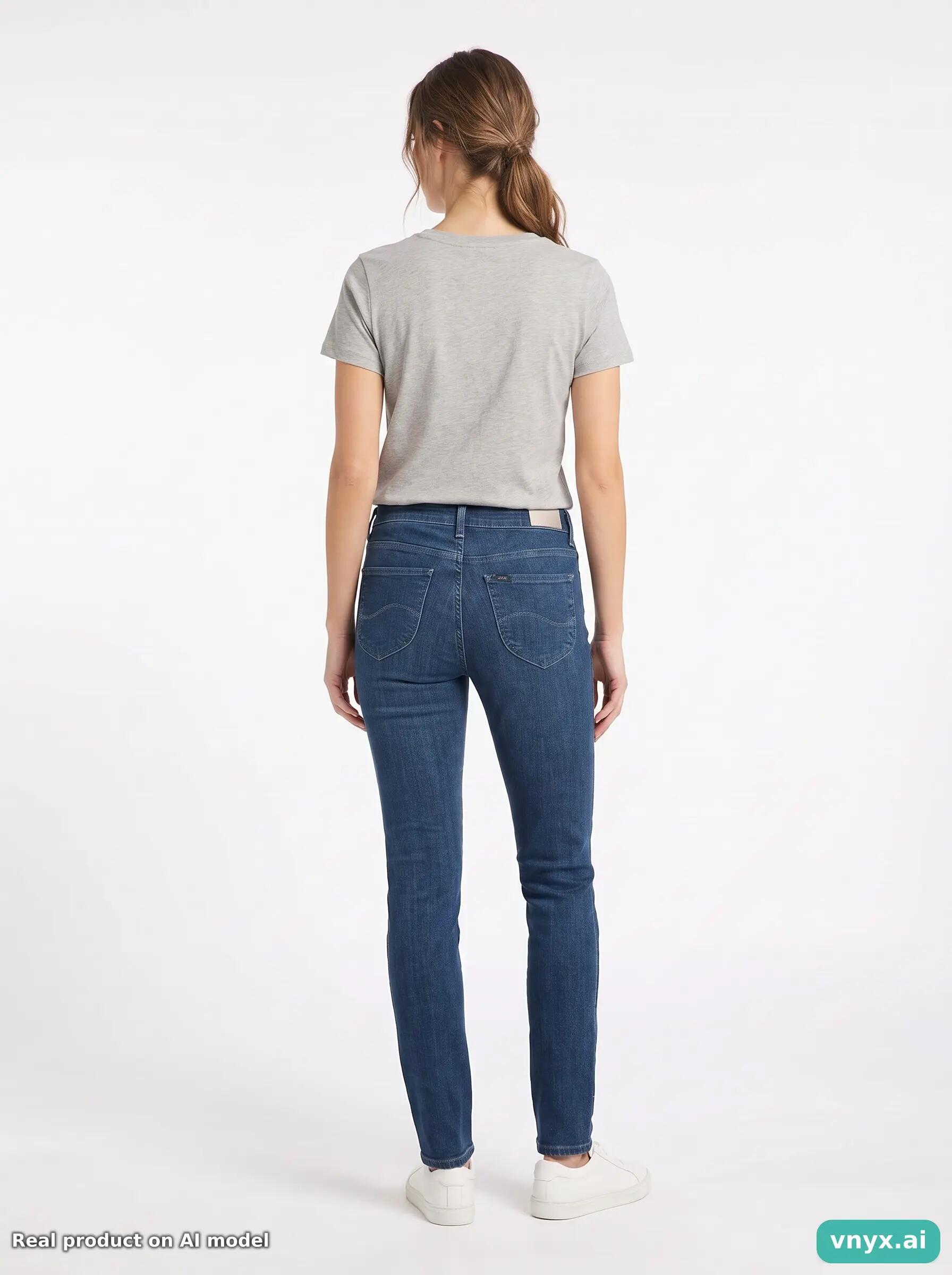 Second Life - Vintage Lee Dark Blue Jeans Women 29 L33 6/6