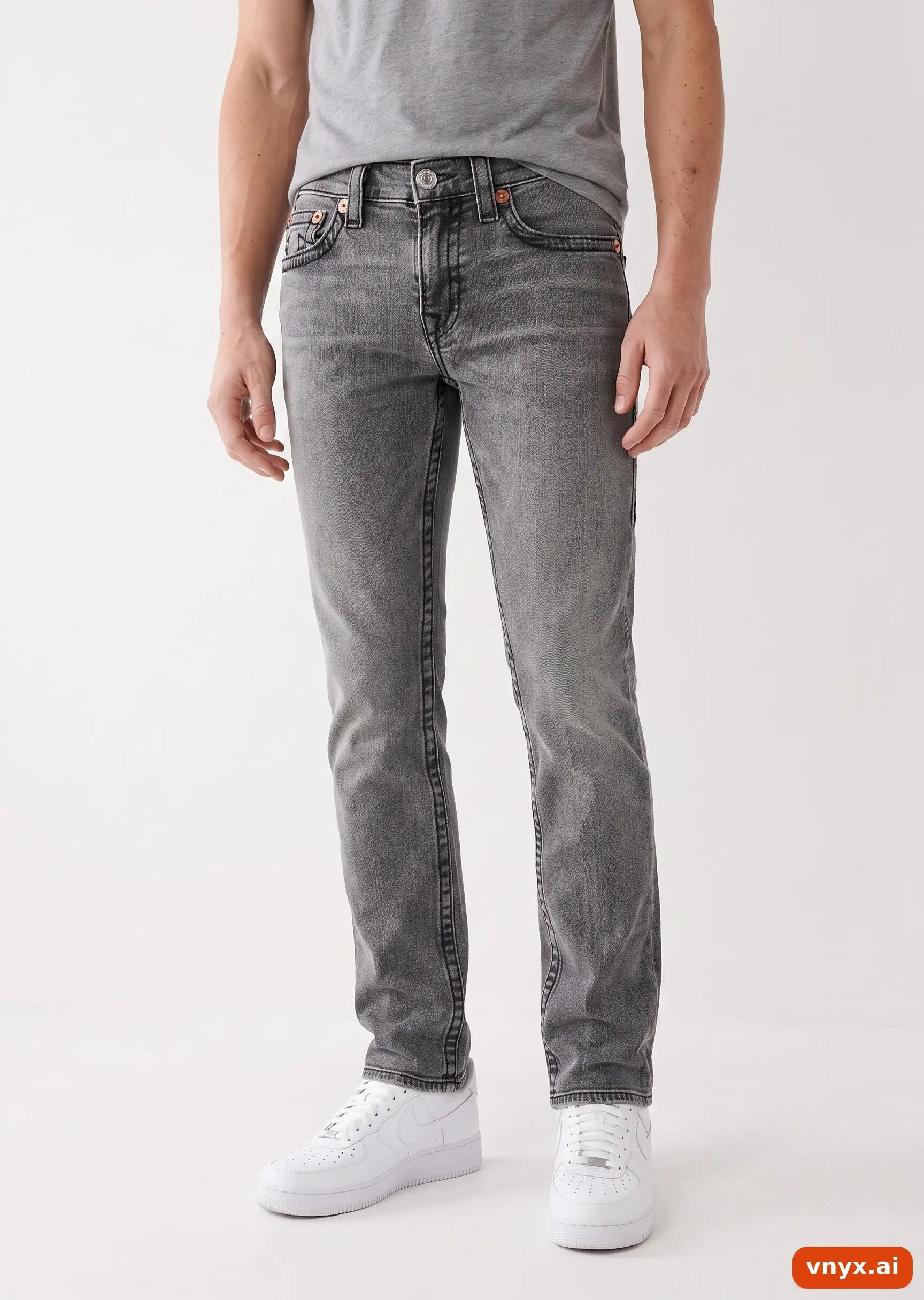 Second Life - Vintage True Religion Washed Grey Jeans Men W28 5/6