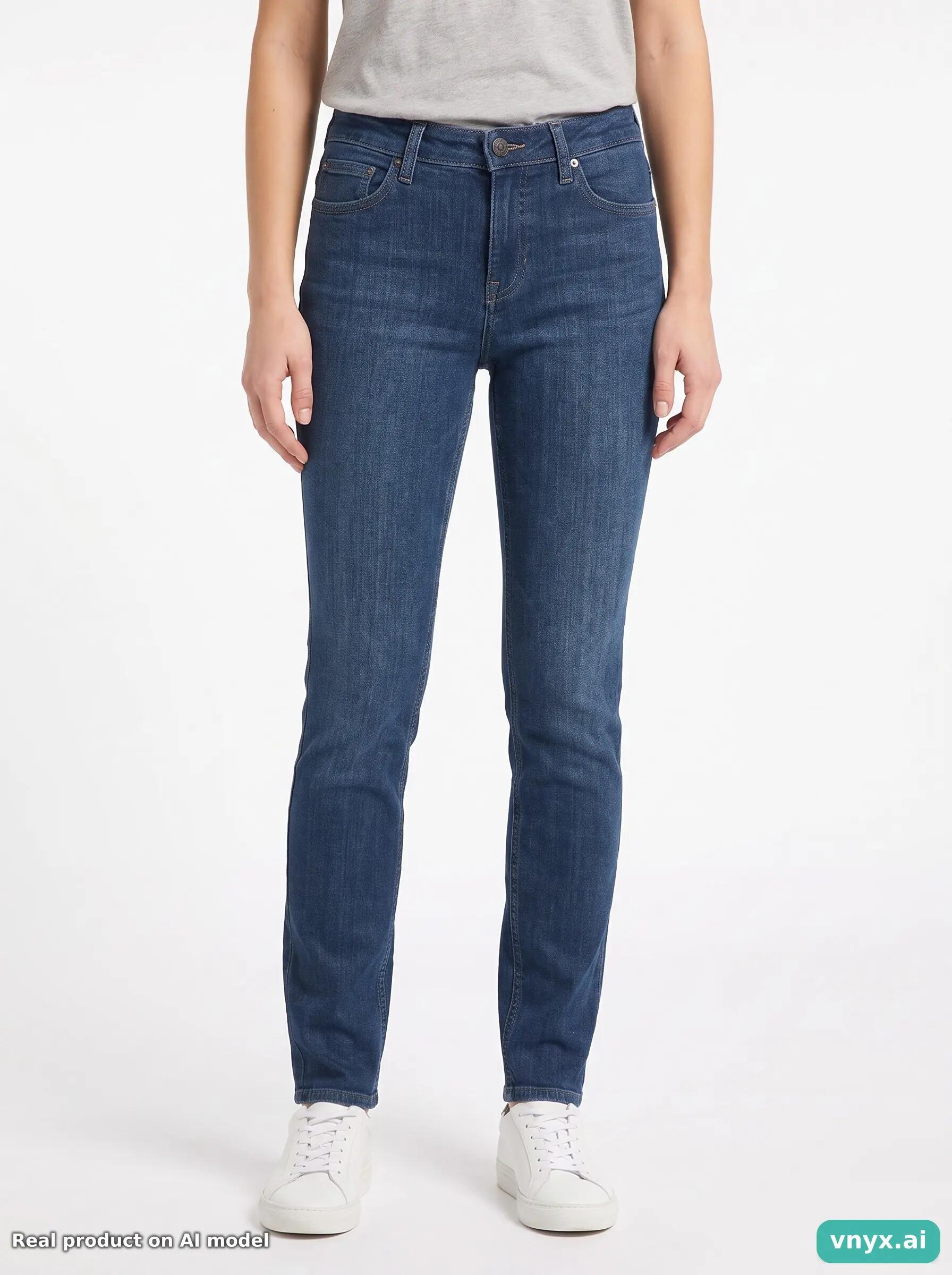 Second Life - Vintage Lee Dark Blue Jeans Women 29 L33 5/6