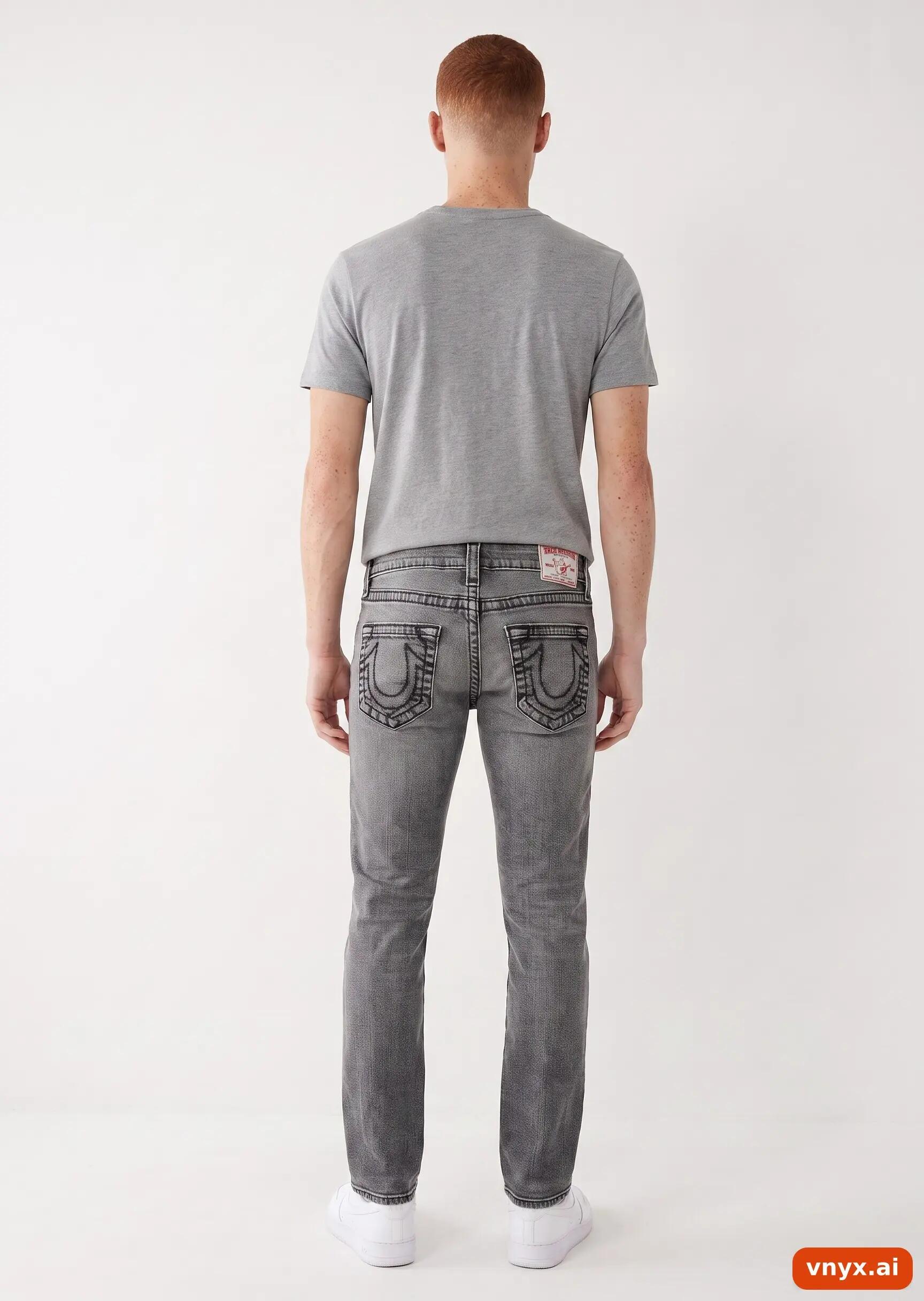 Second Life - Vintage True Religion Washed Grey Jeans Men W28 4/6