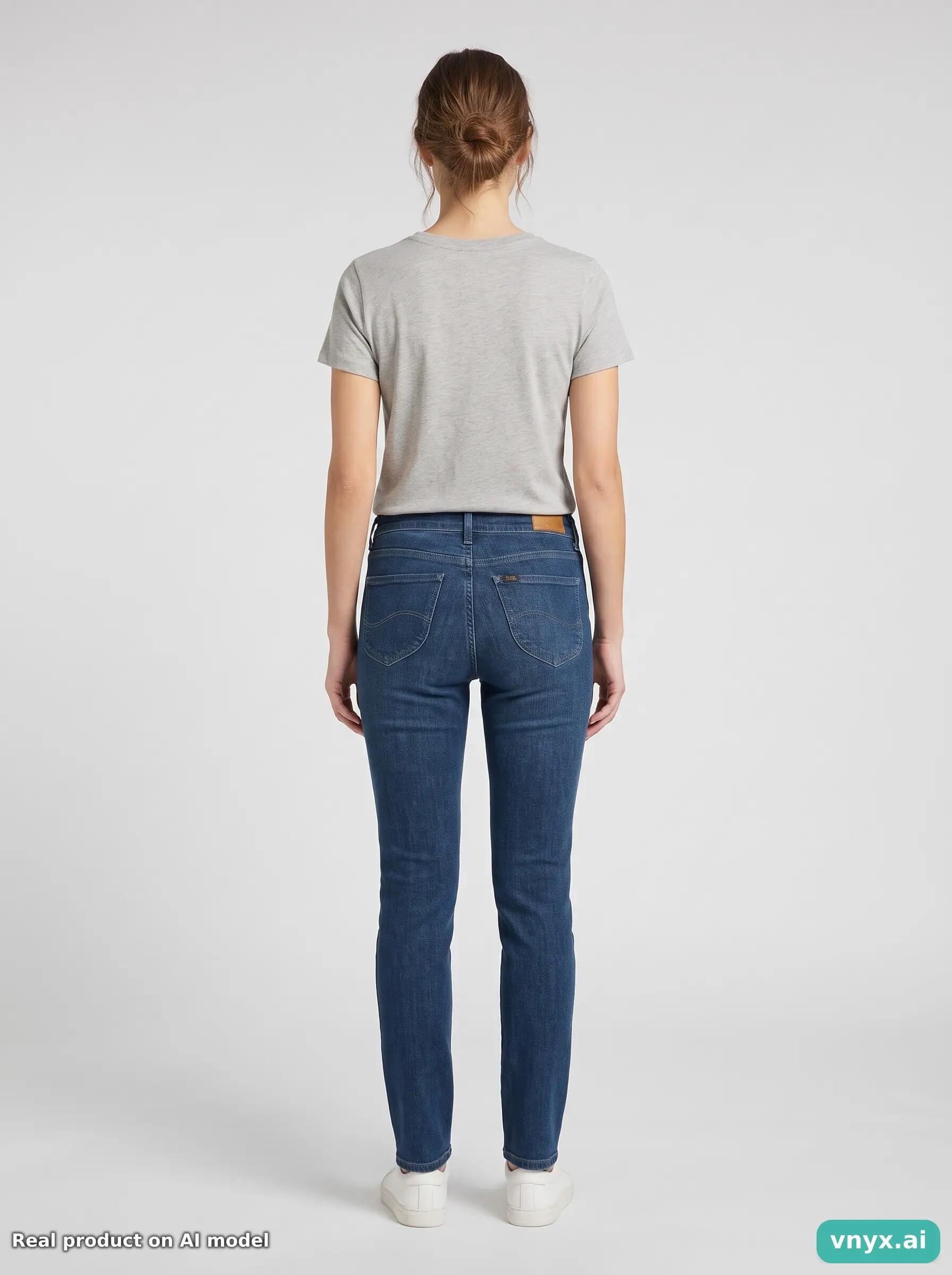 Second Life - Vintage Lee Dark Blue Jeans Women 29 L33 4/6