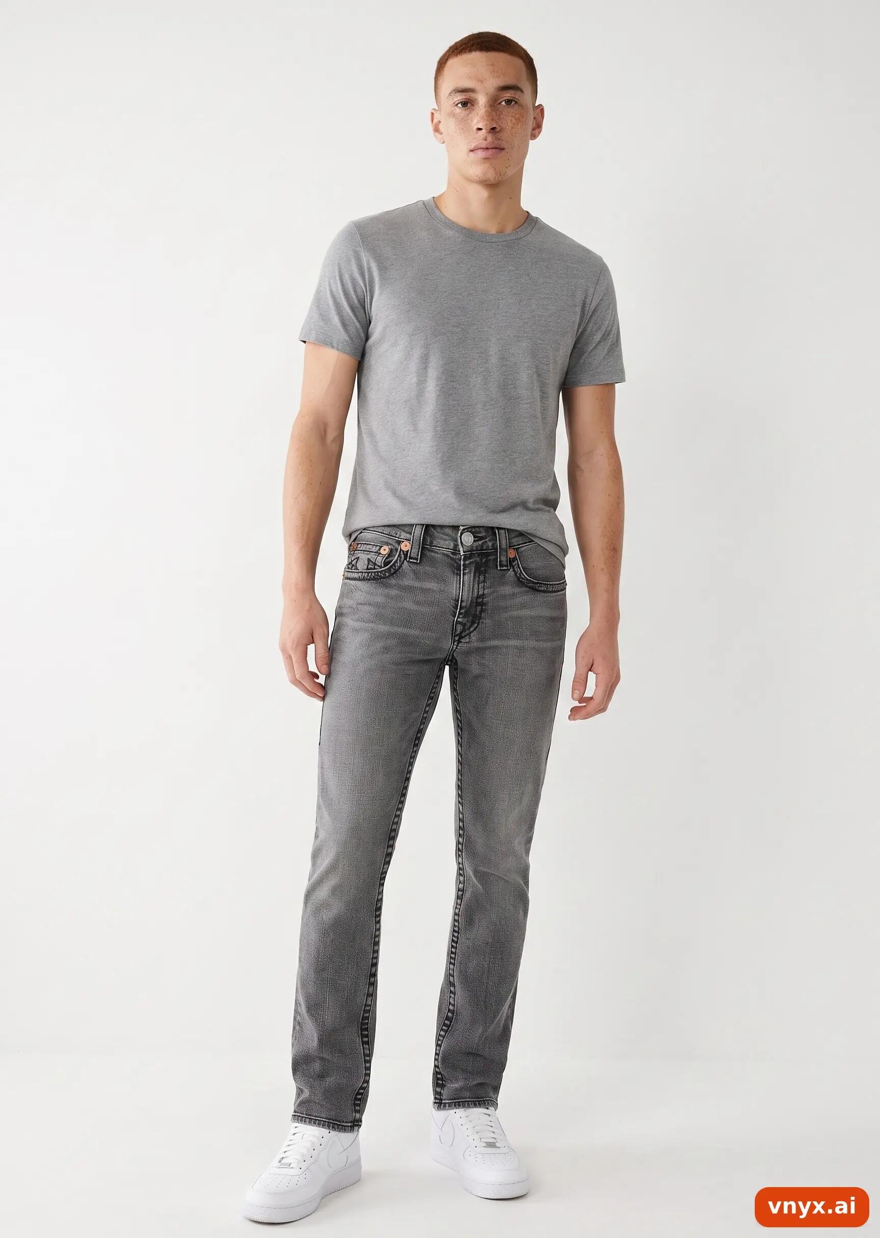 Second Life - Vintage True Religion Washed Grey Jeans Men W28 3/6