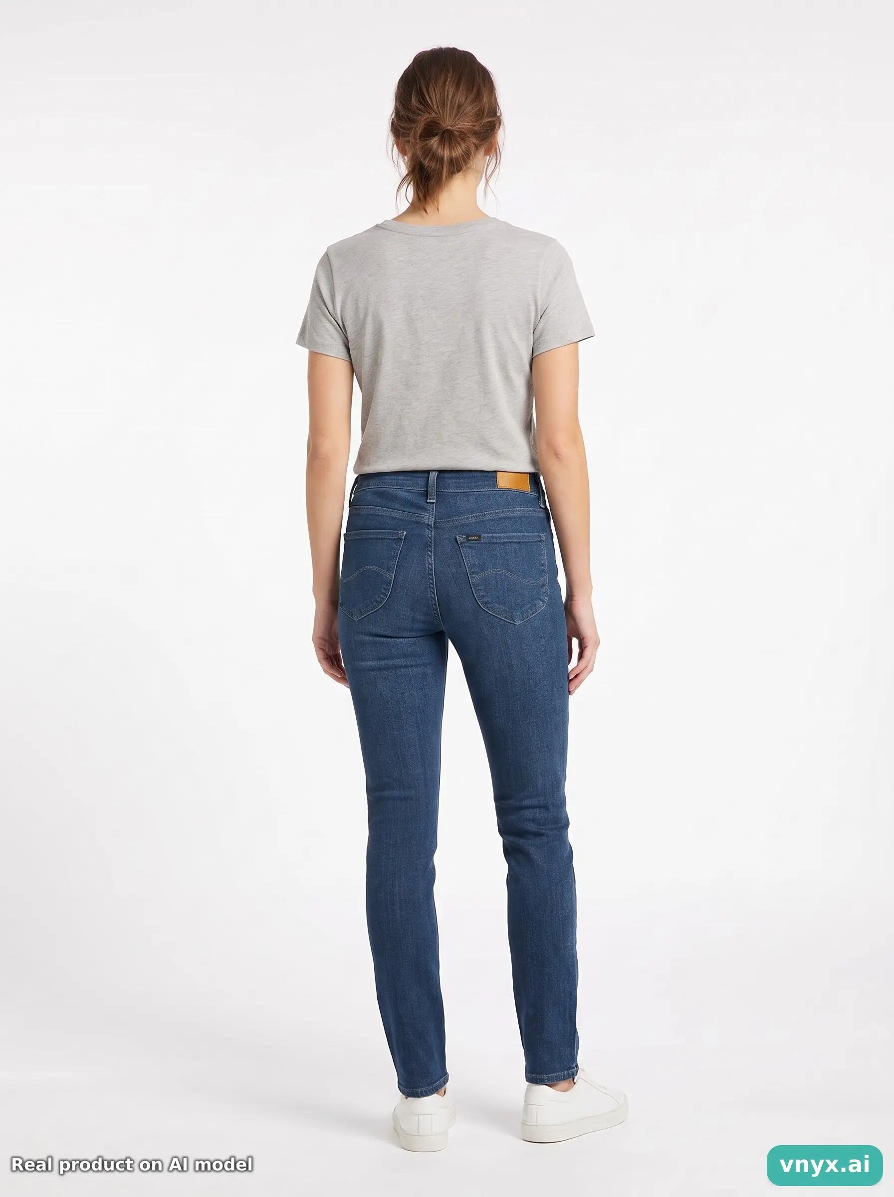 Second Life - Vintage Lee Dark Blue Jeans Women 29 L33 2/6