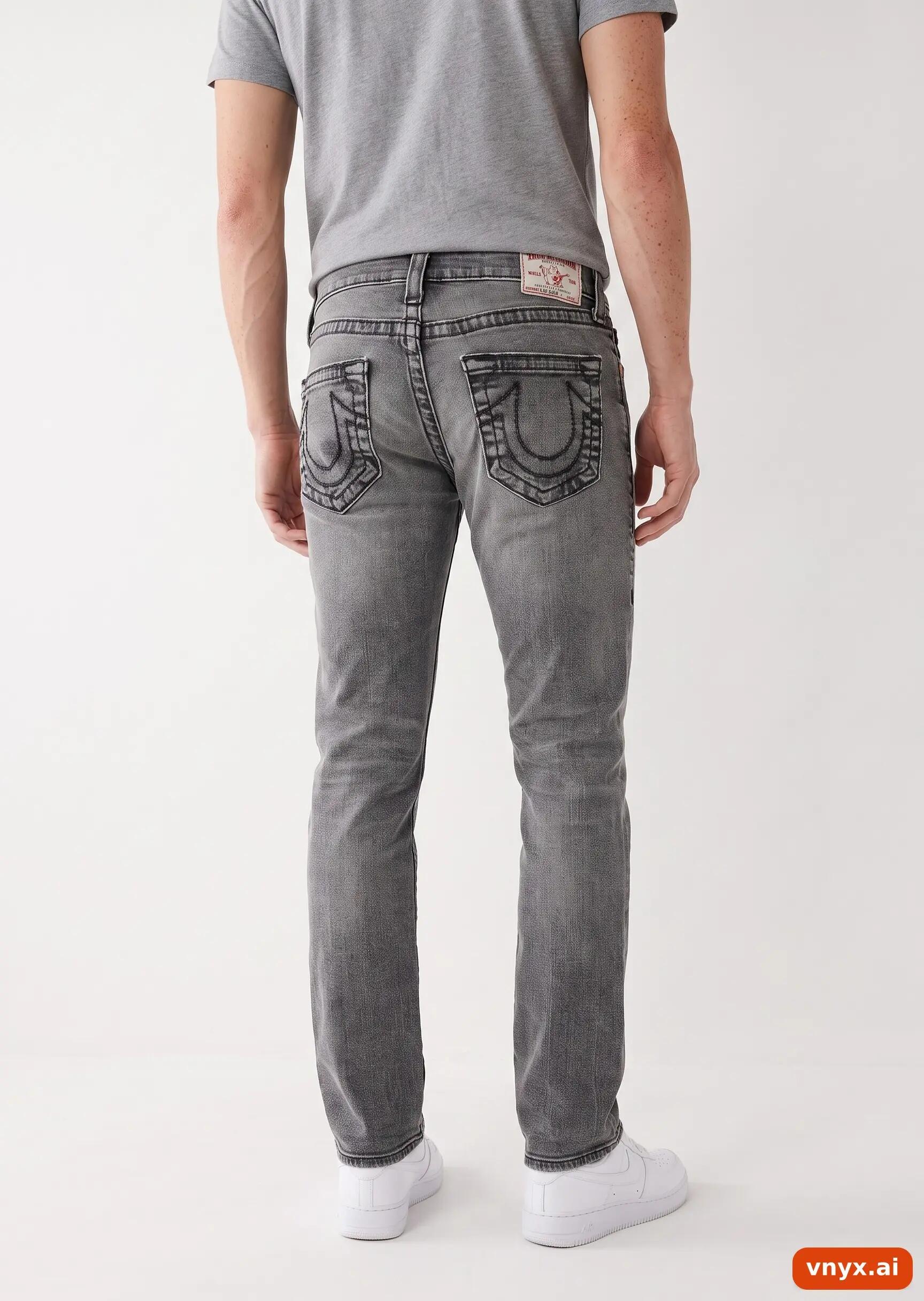 Second Life - Vintage True Religion Washed Grey Jeans Men W28 2/6