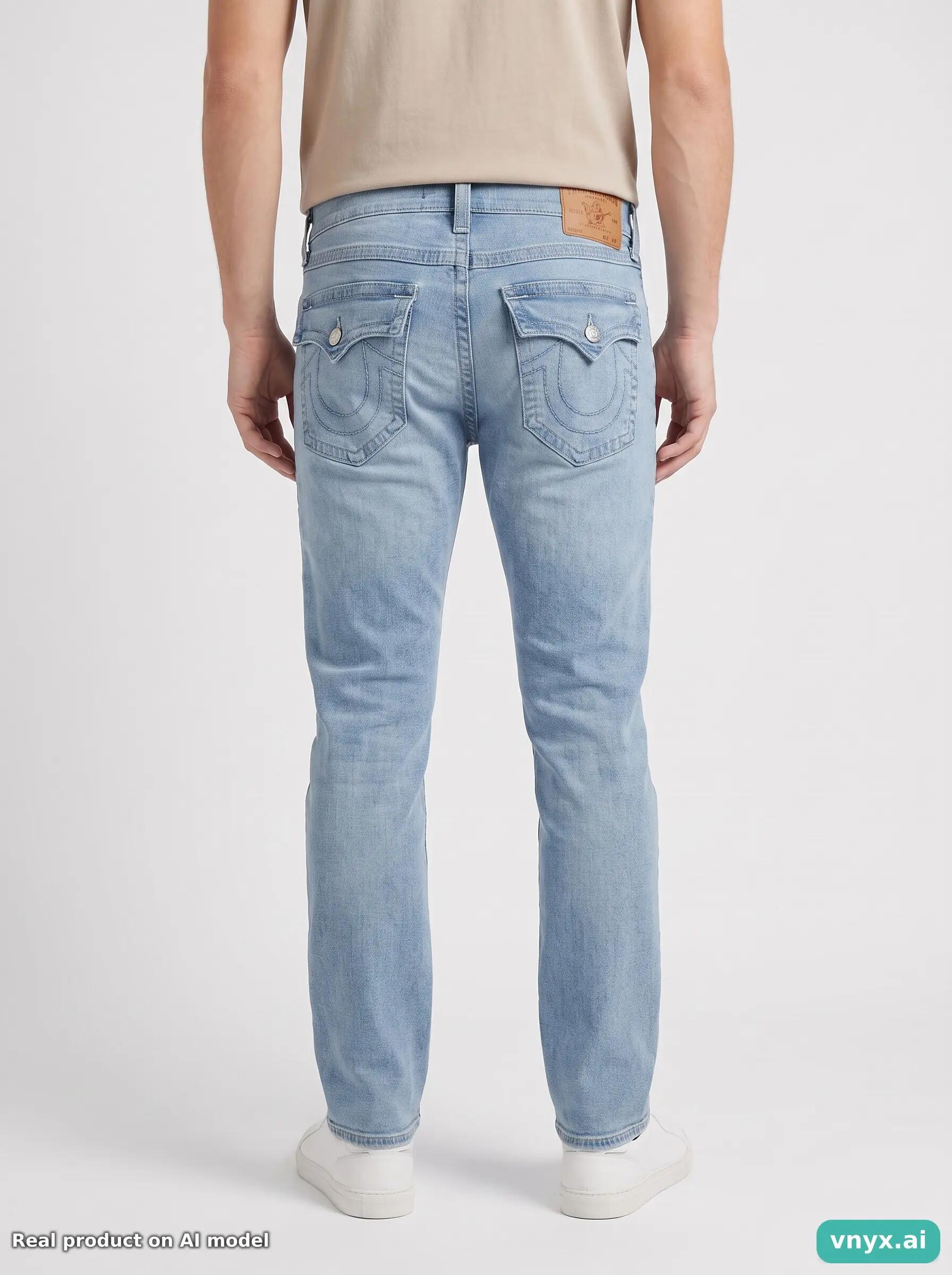 Second Life - Vintage True Religion Light Blue Jeans Men 30 2/6