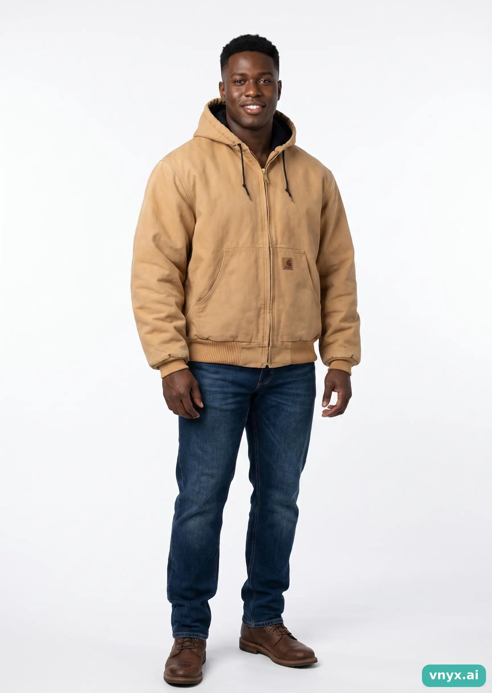 Second Life - Vintage Carhartt Beige Outdoor Jacket Men L 3/5