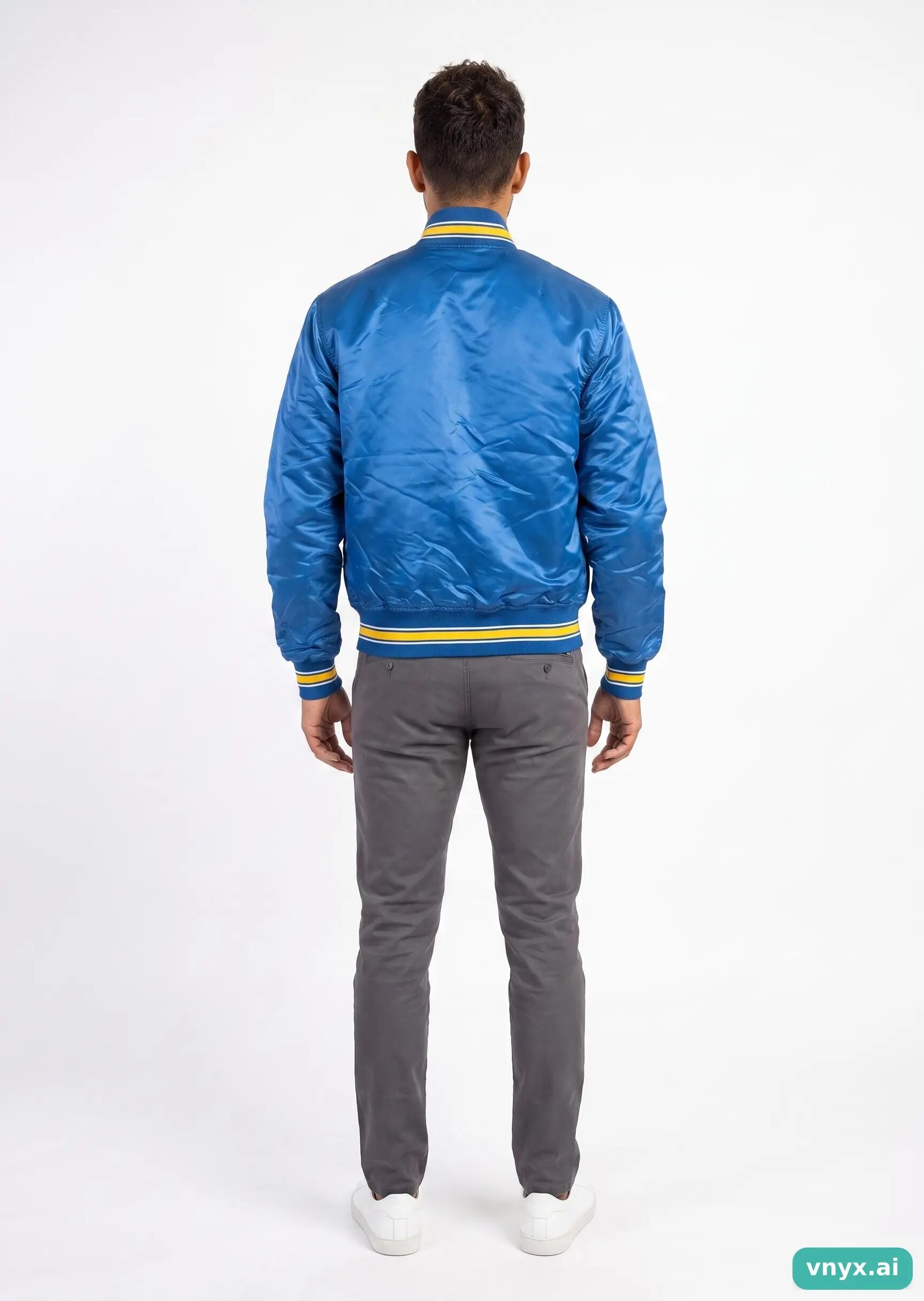 Second Life - Vintage Starter Blue Sports Jacket Men S 4/5