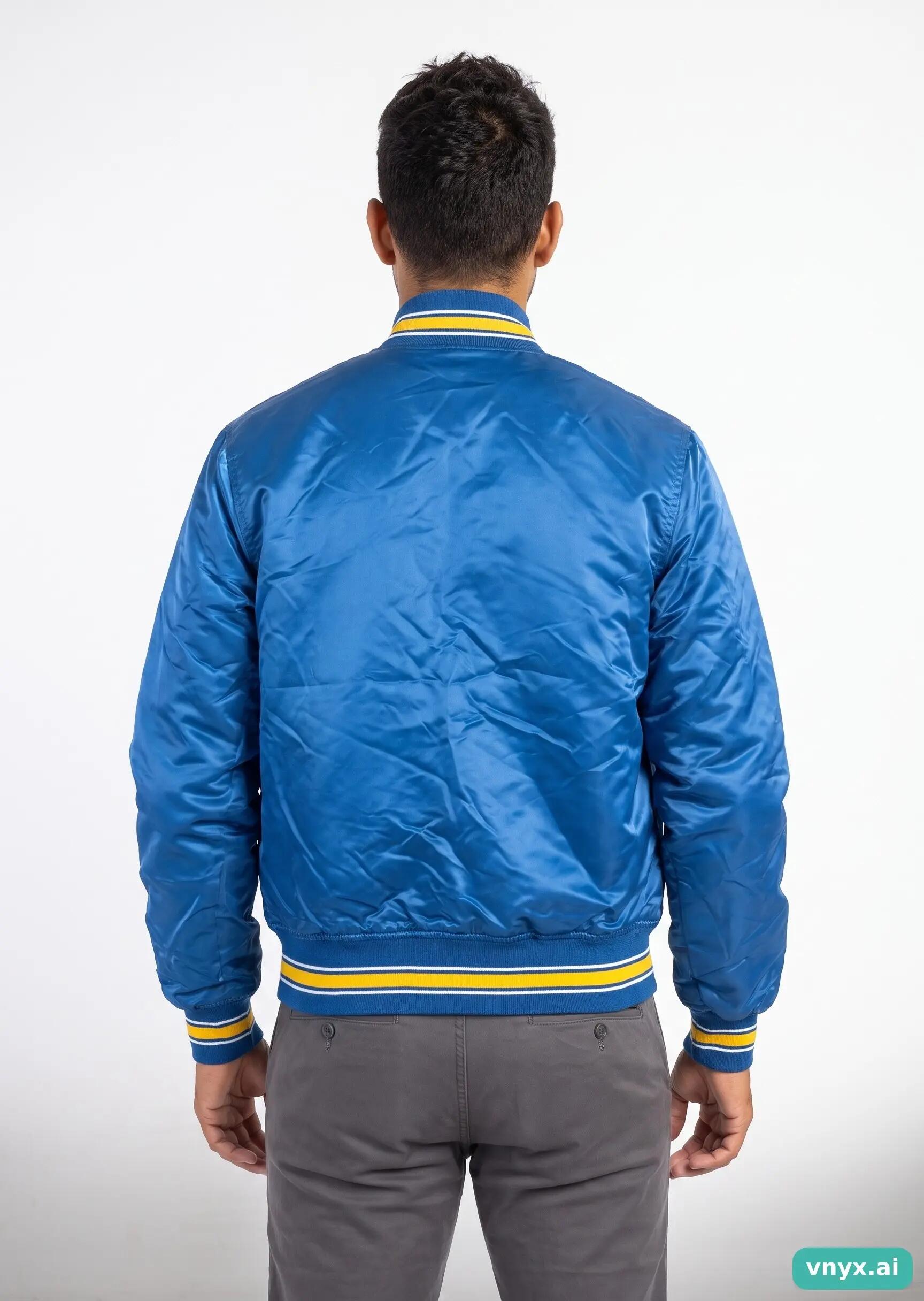 Second Life - Vintage Starter Blue Sports Jacket Men S 2/5