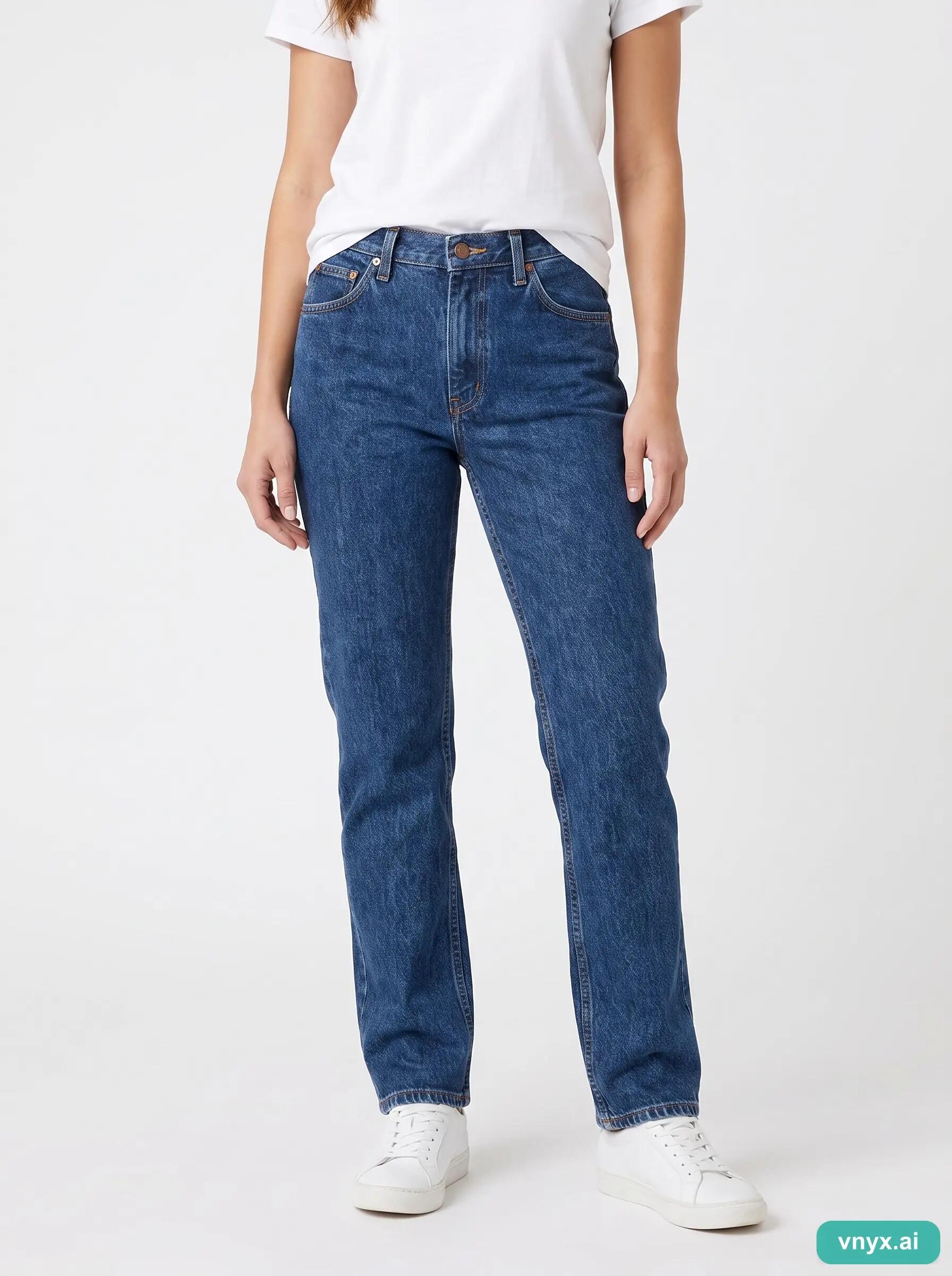 Second Life - Vintage Wrangler Dark Blue Jeans Women W34 L30 1/6