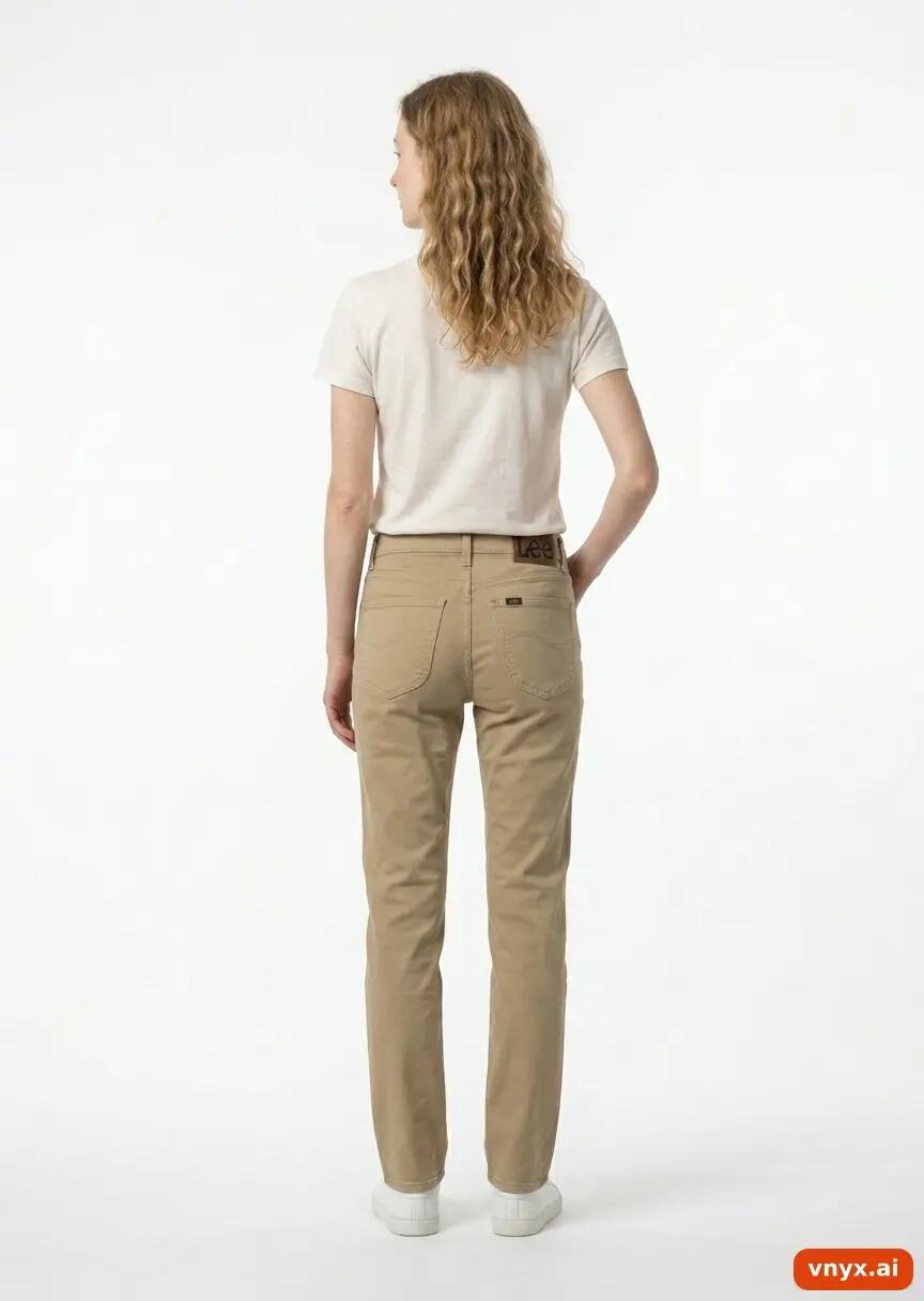 Second Life - Vintage Lee Clean Beige Jeans Women W29 L31 3/6