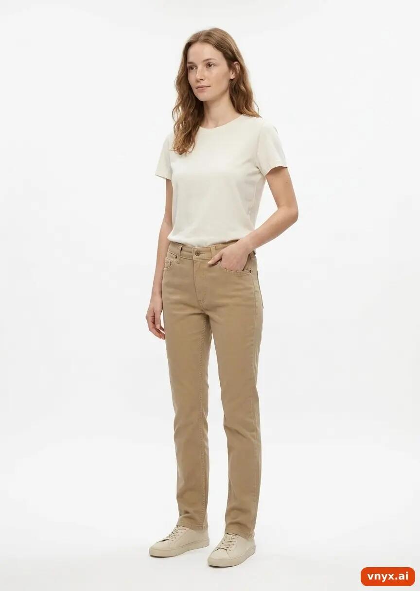 Second Life - Vintage Lee Clean Beige Jeans Women W29 L31 2/6