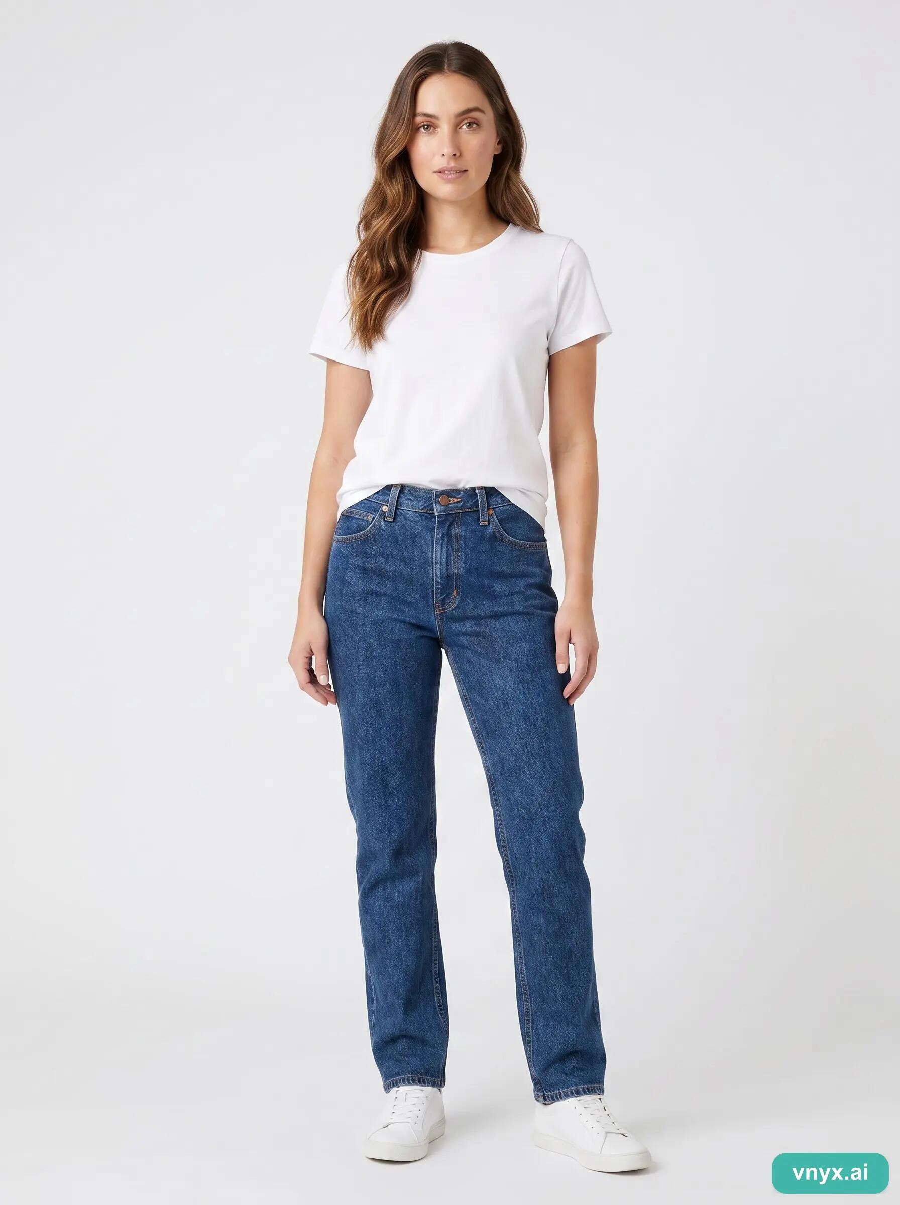 Second Life - Vintage Wrangler Dark Blue Jeans Women W34 L30 6/6
