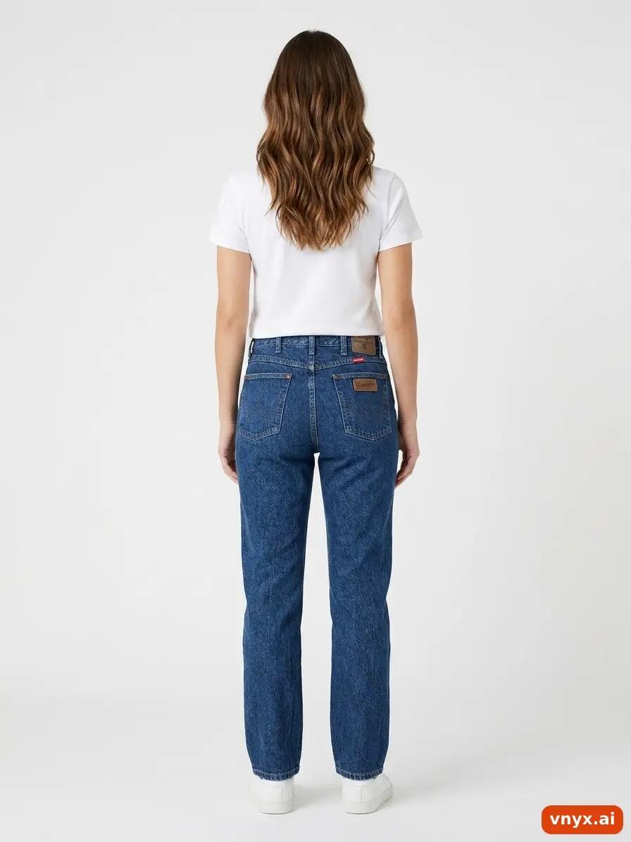 Second Life - Vintage Wrangler Dark Blue Jeans Women W34 L30 4/6