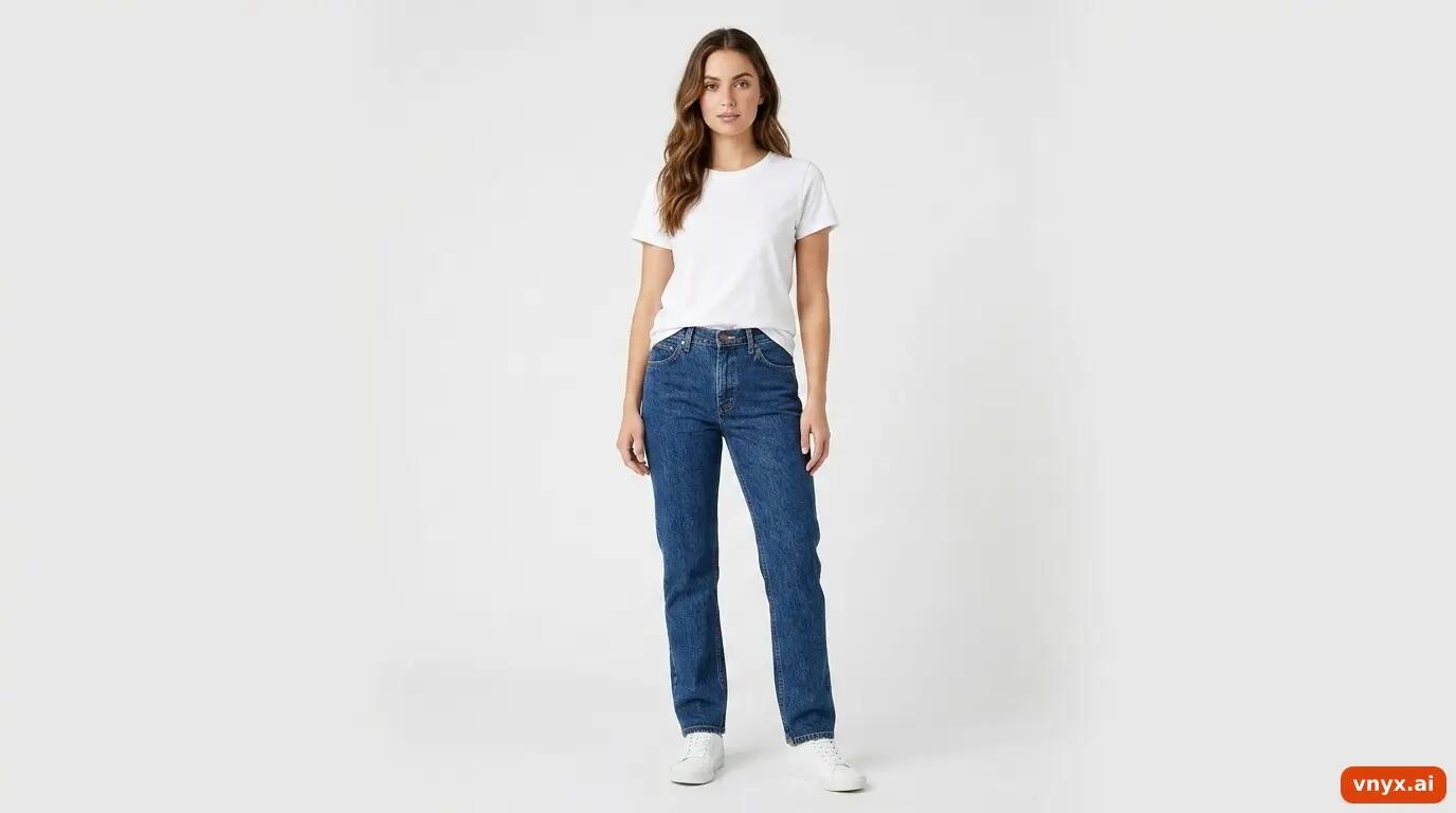 Second Life - Vintage Wrangler Dark Blue Jeans Women W34 L30 3/6