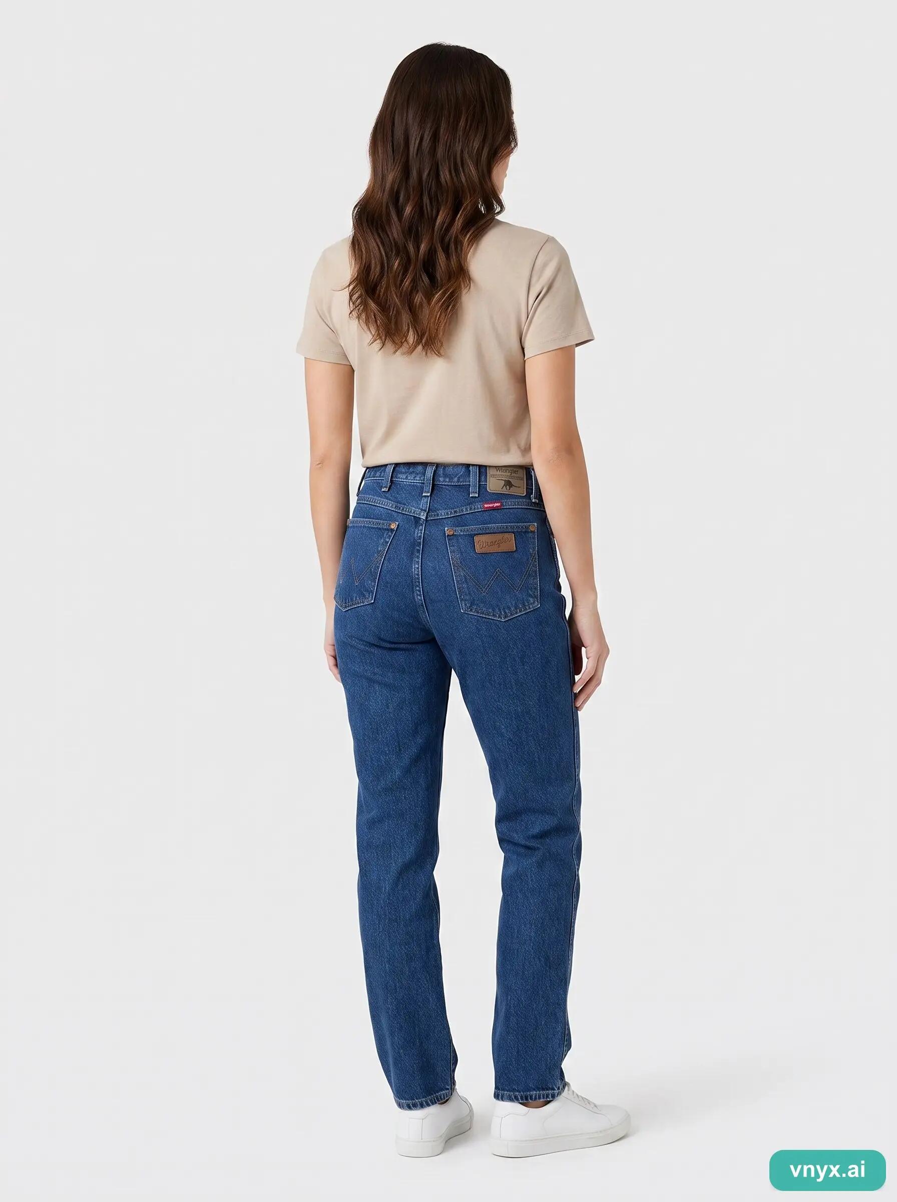 Second Life - Vintage Wrangler Dark Blue Jeans Women W34 L30 2/6