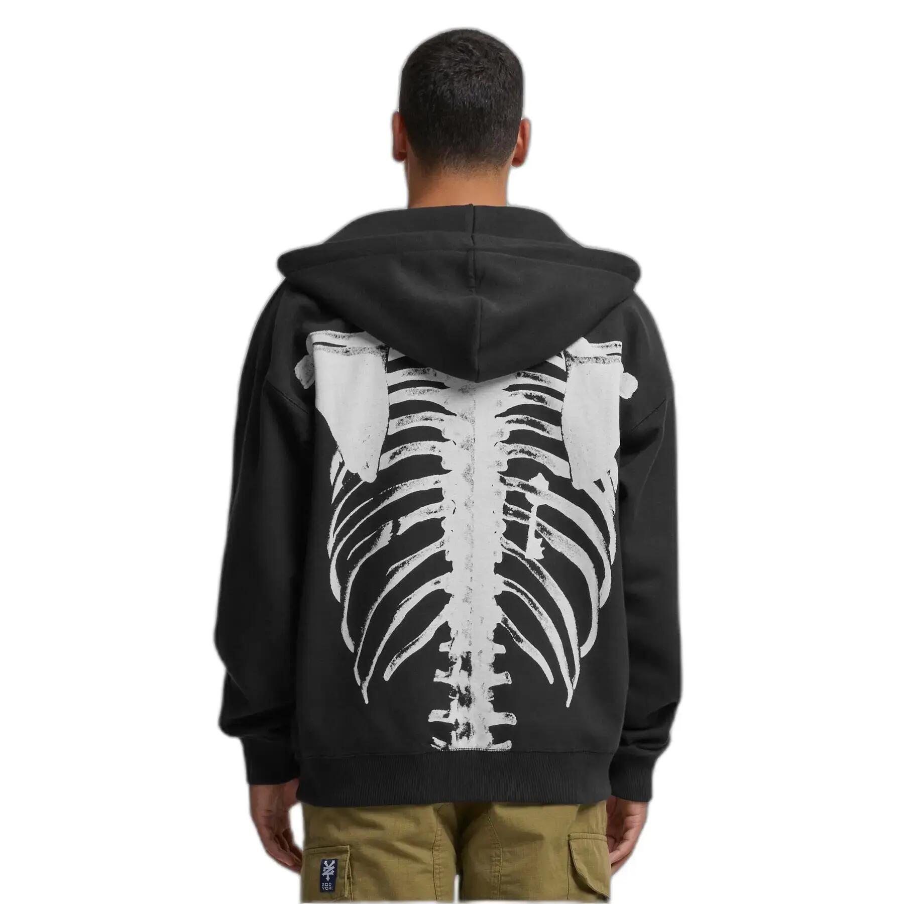 Bluza z kapturem i zamkiem błyskawicznym Zoo York Zm243-046-1 Skeleton 3/3