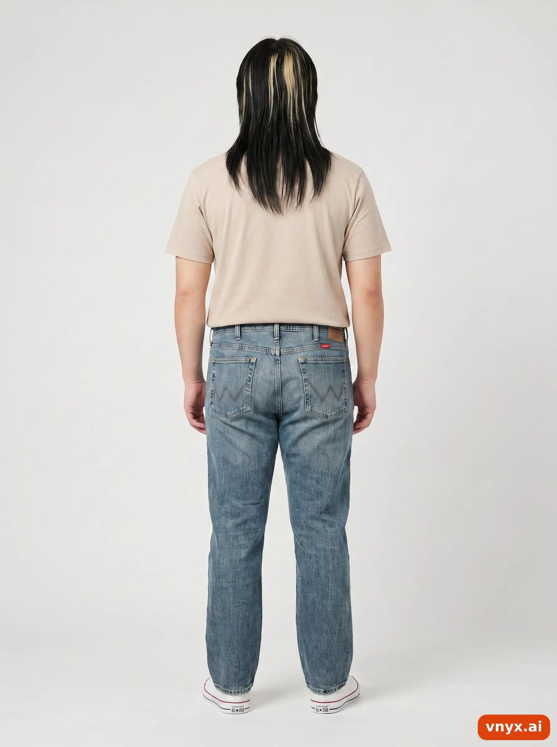Second Life - Vintage Wrangler Light-Blue Jeans Men W34 L32 4/6