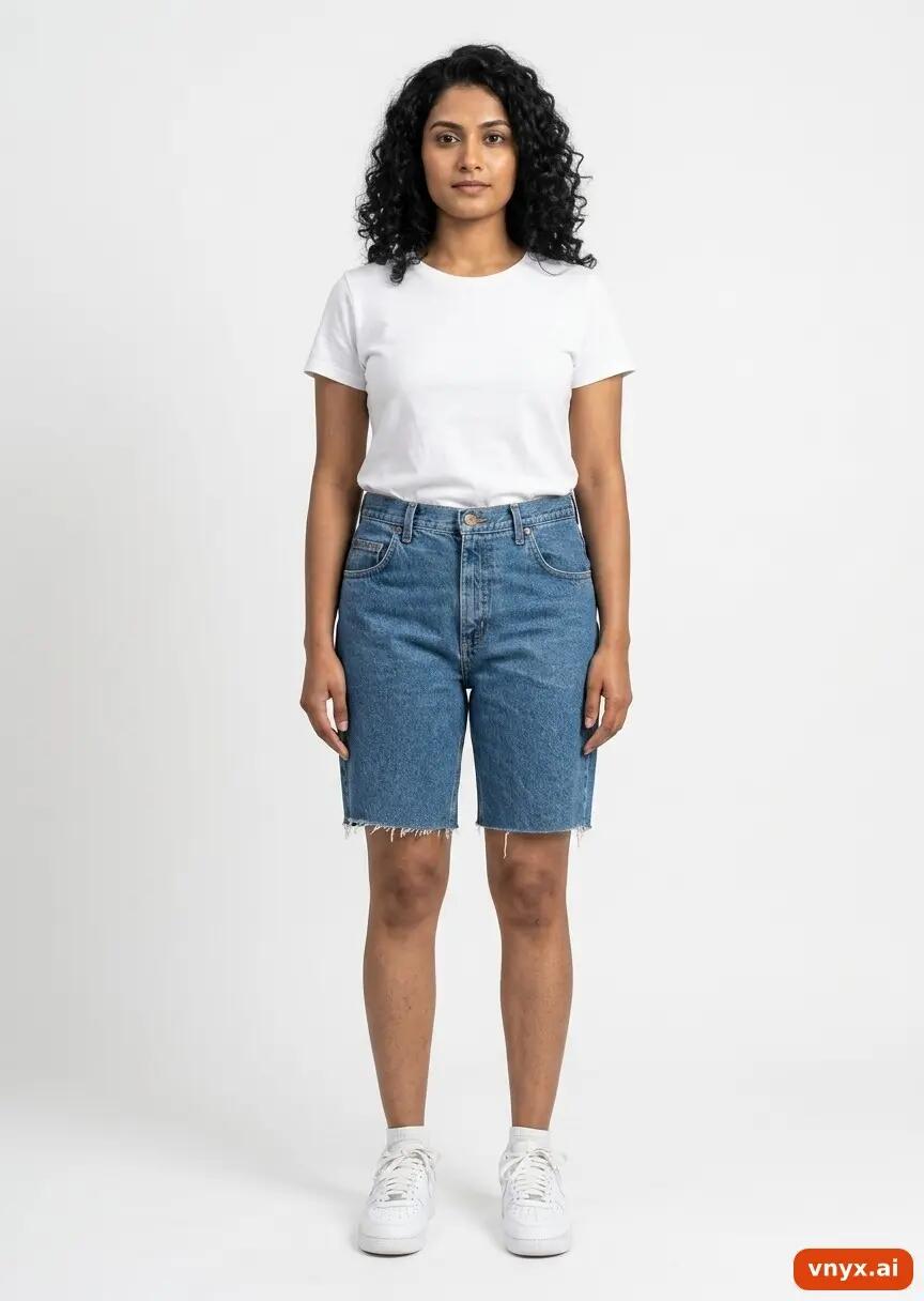 Second Life - Vintage Lee Medium Blue Shorts Women W32 Above Knee 2/6