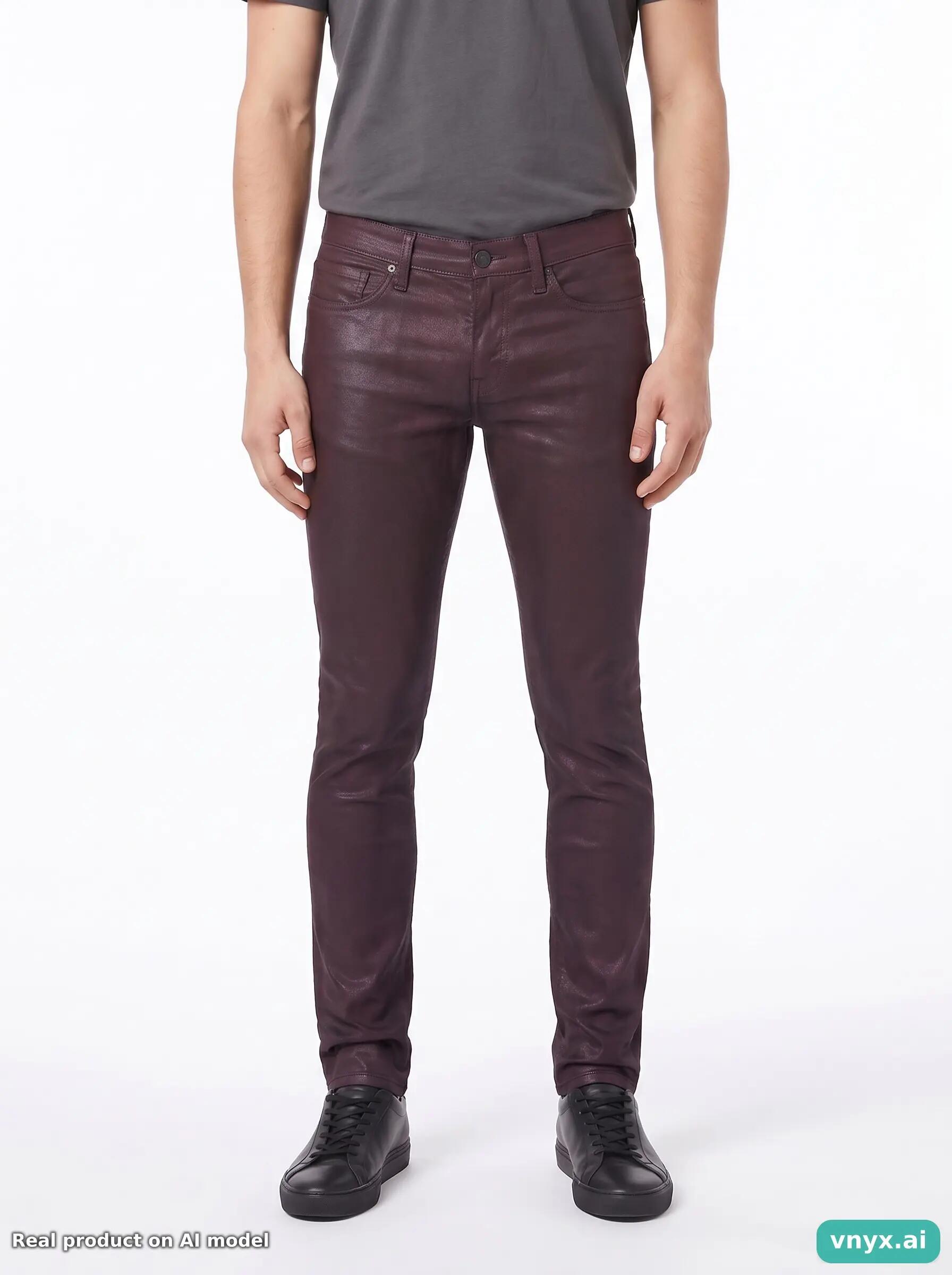 Second Life - Vintage DKNY Burgundy Jeans Men 29 L31 5/6