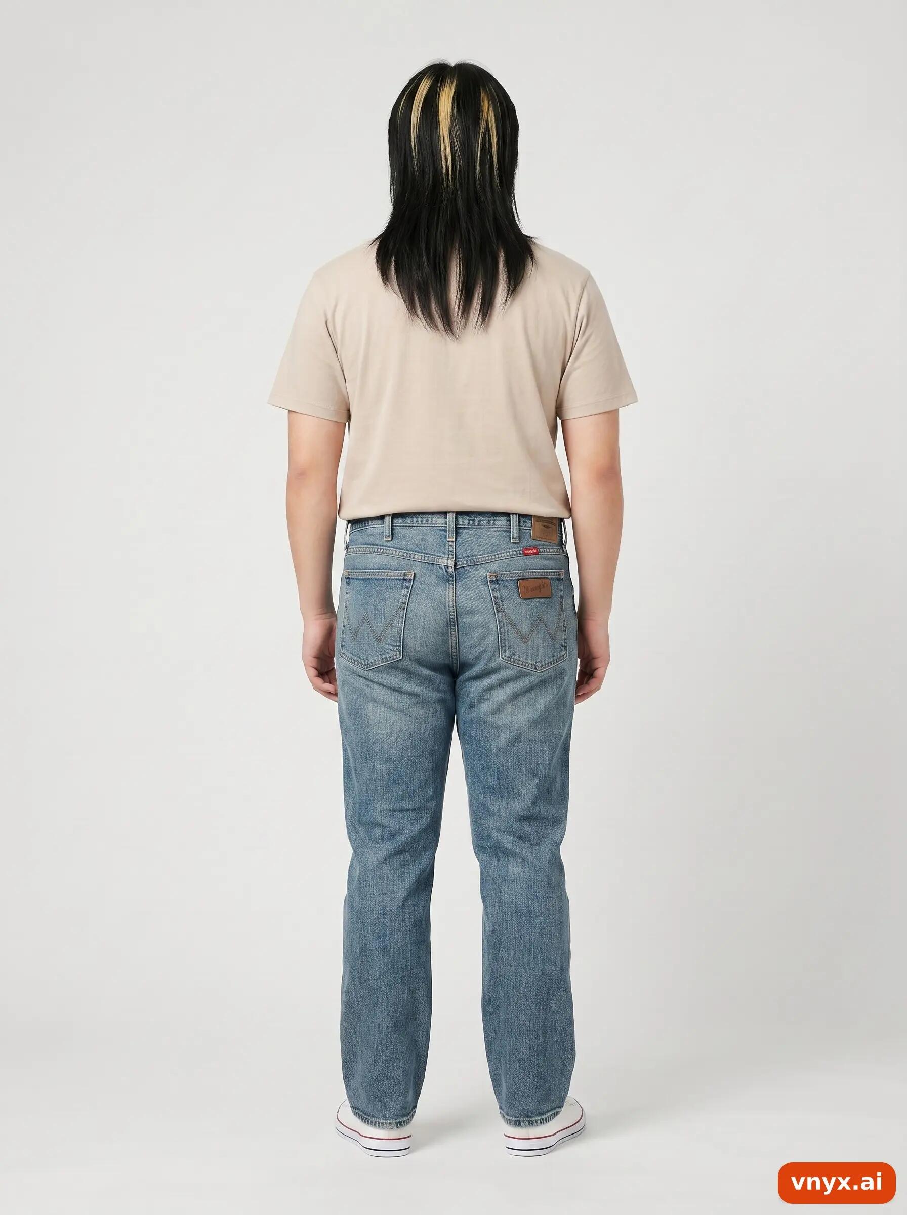 Second Life - Vintage Wrangler Light-Blue Jeans Men W34 L32 2/6