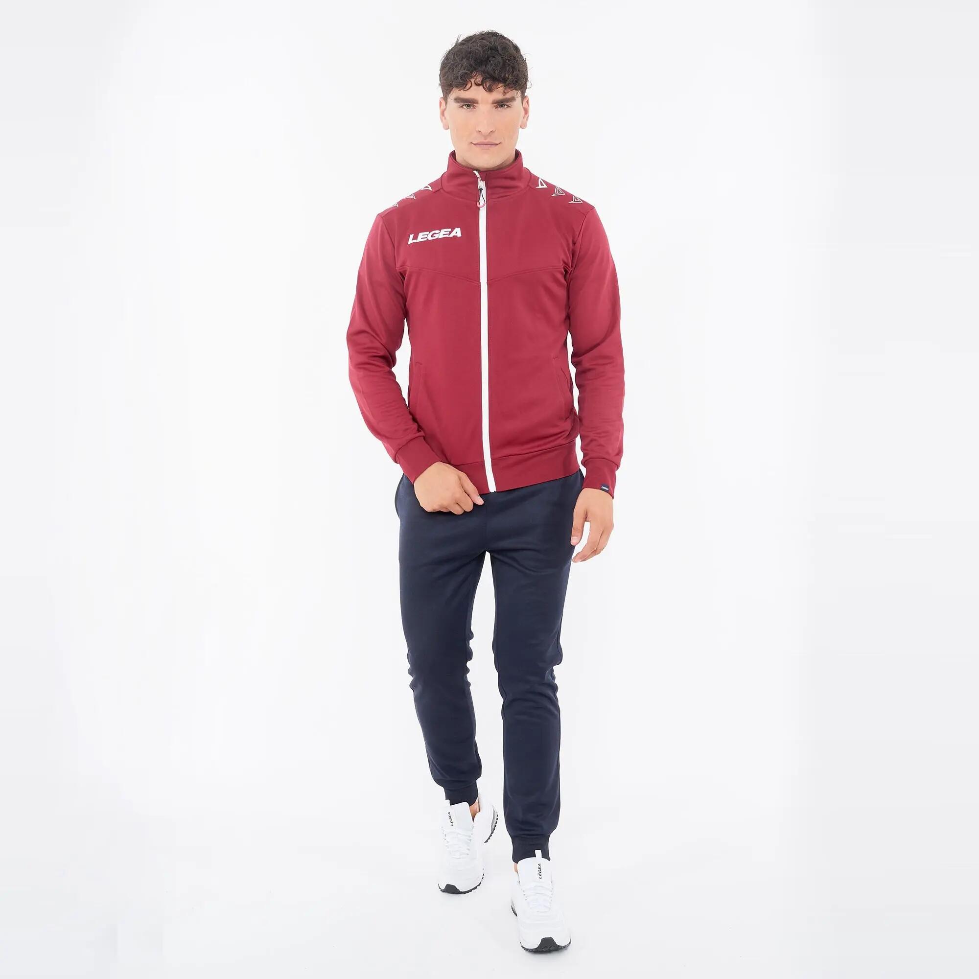 Jack met rits unisex ALABAMA bordeaux 3/7