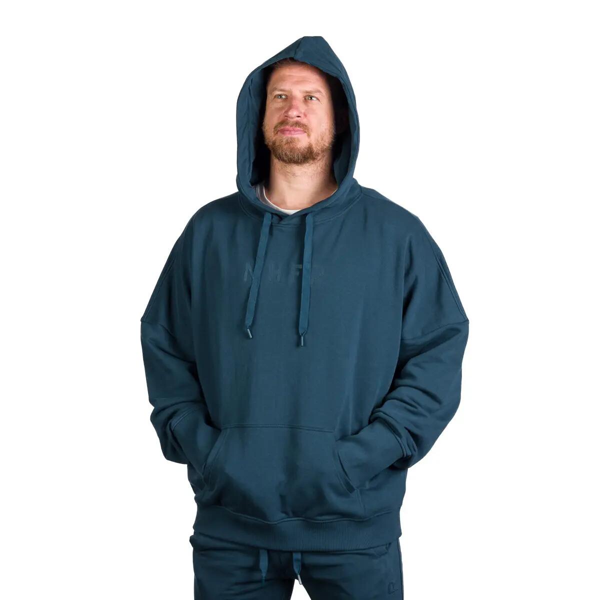 Pánská volnočasová bavlněná oversize mikina s kapucí DALLIN 6/9