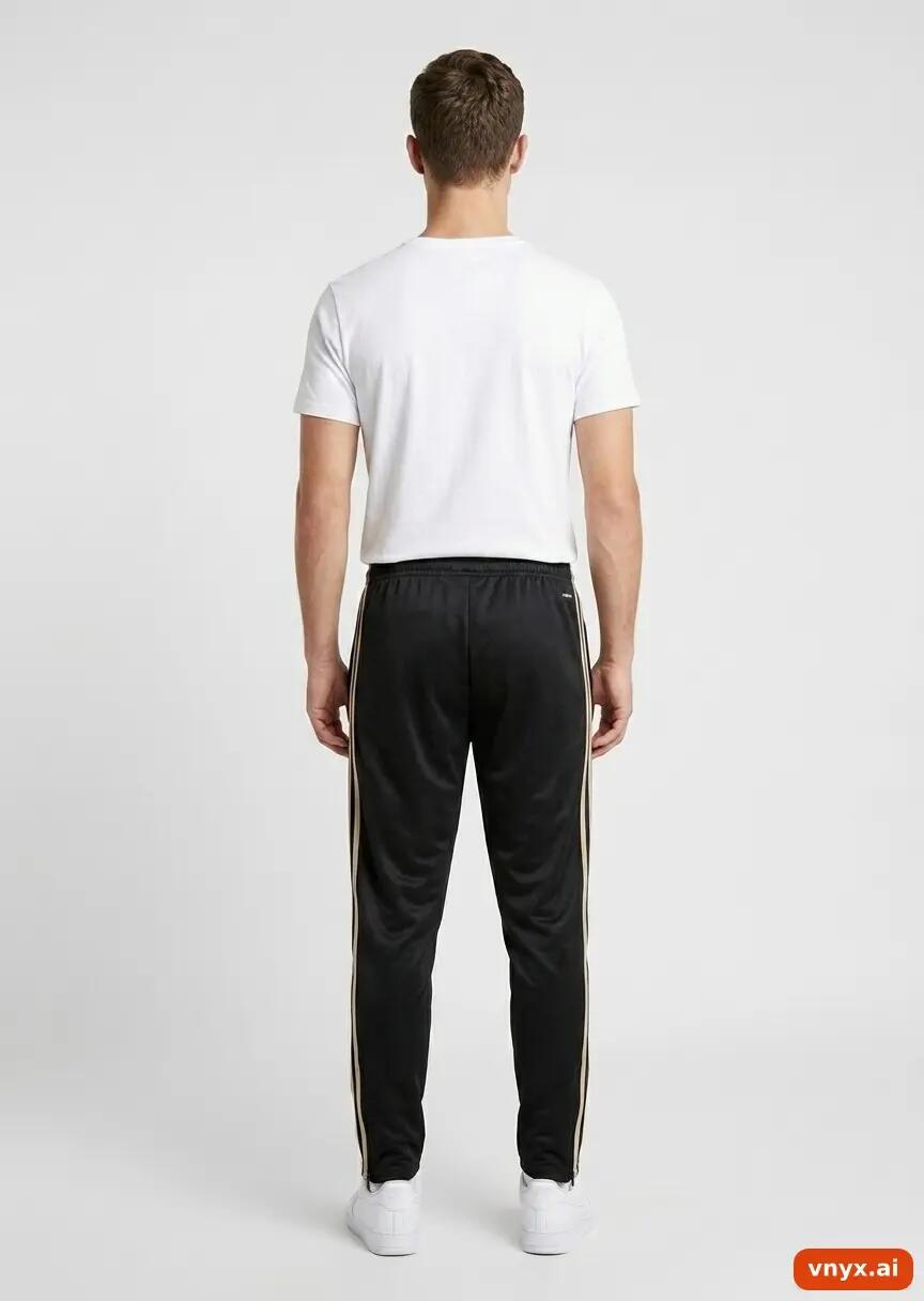 Second Life - Vintage Adidas Black Joggers Men L L164 4/6
