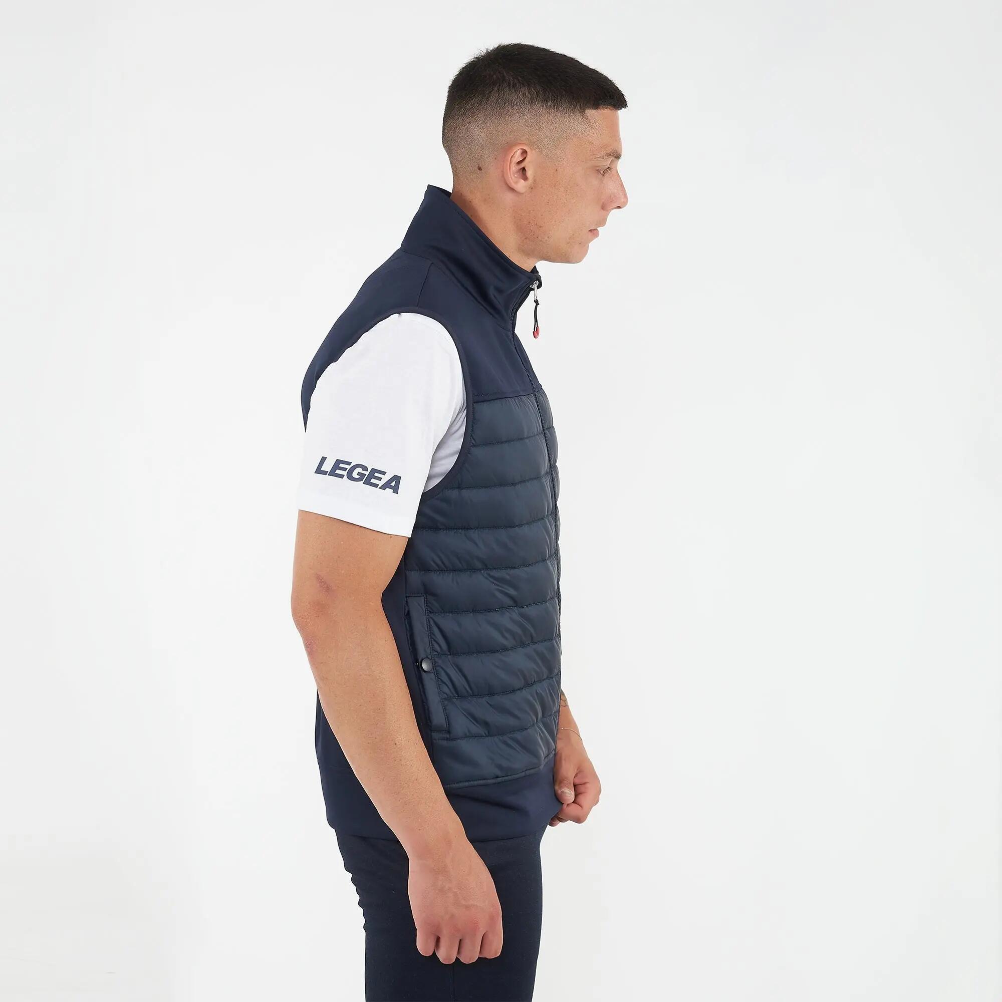 Gilet sans manches zippé d'hiver unisexe ODENSE bleu marine 2/8