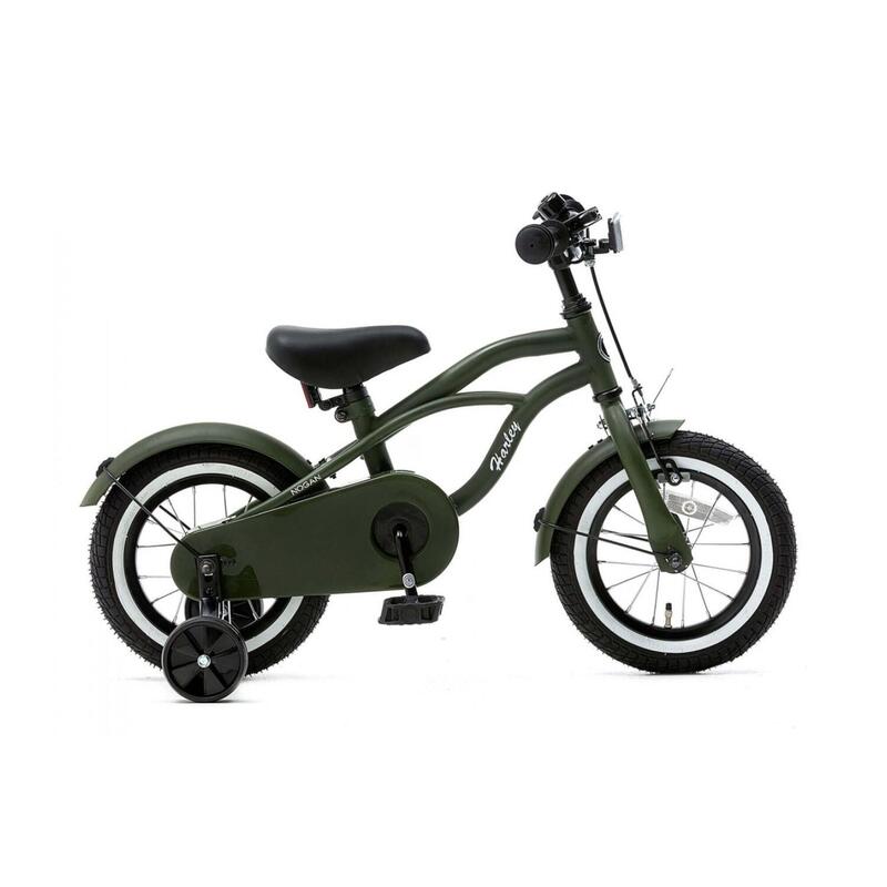 Bicicleta Niños Nogan Harley - 12 Pulgadas - Verde Militar