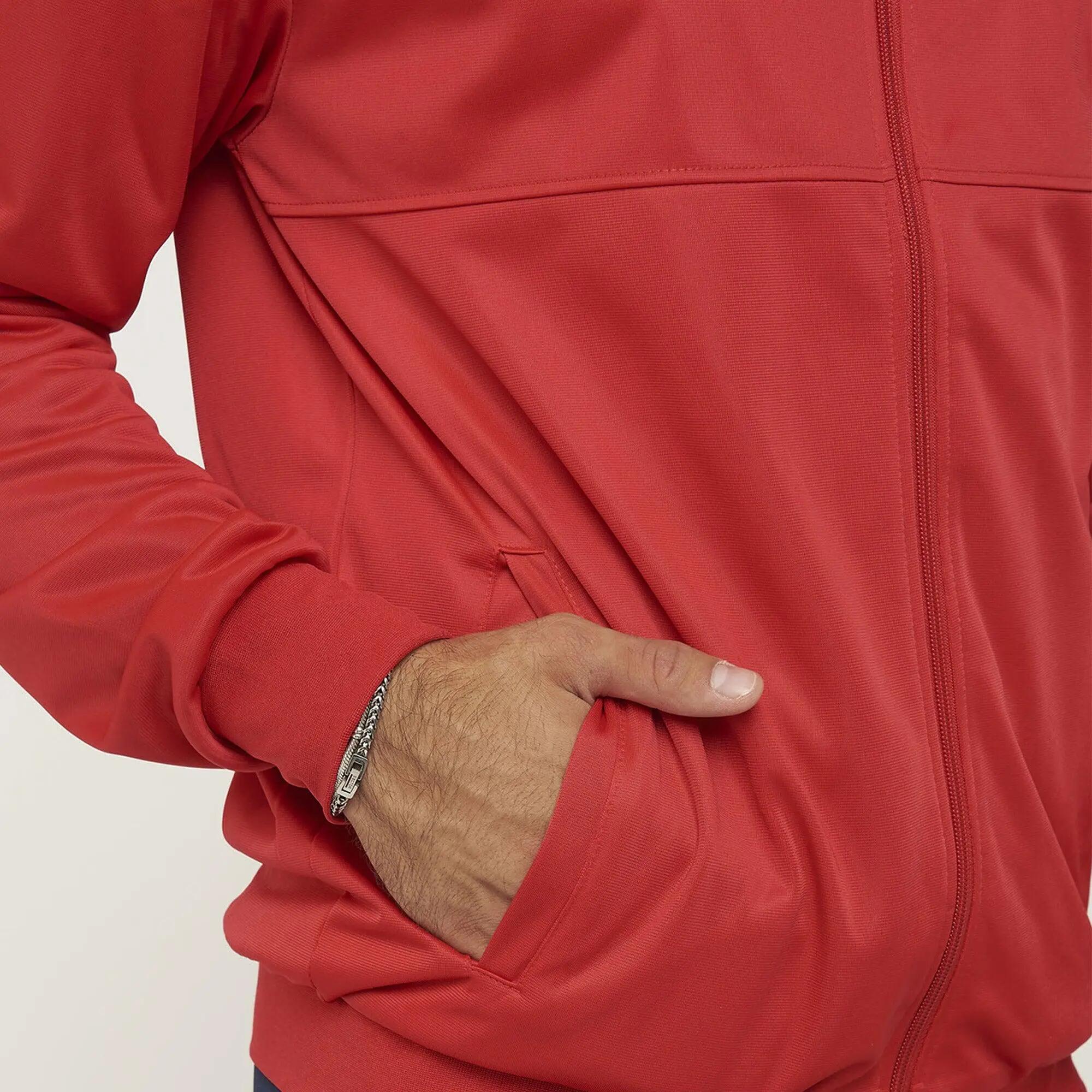 Chaqueta con cremallera unisex CUBA roja Junior 7/8