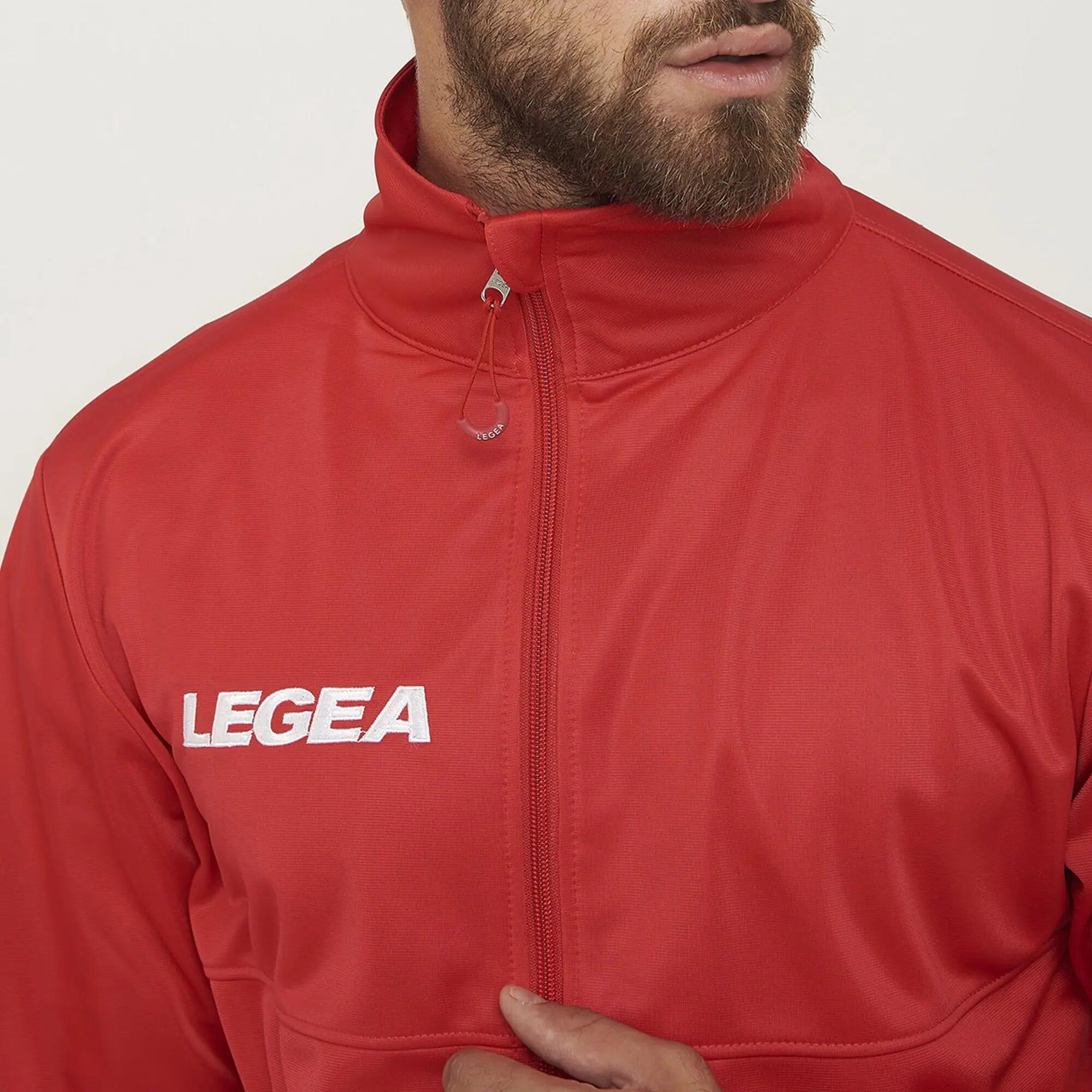 Chaqueta con cremallera unisex CUBA roja Junior 5/8
