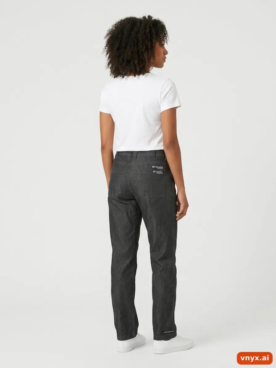 Second Life - Vintage Columbia Grey Trousers Women M 4/6