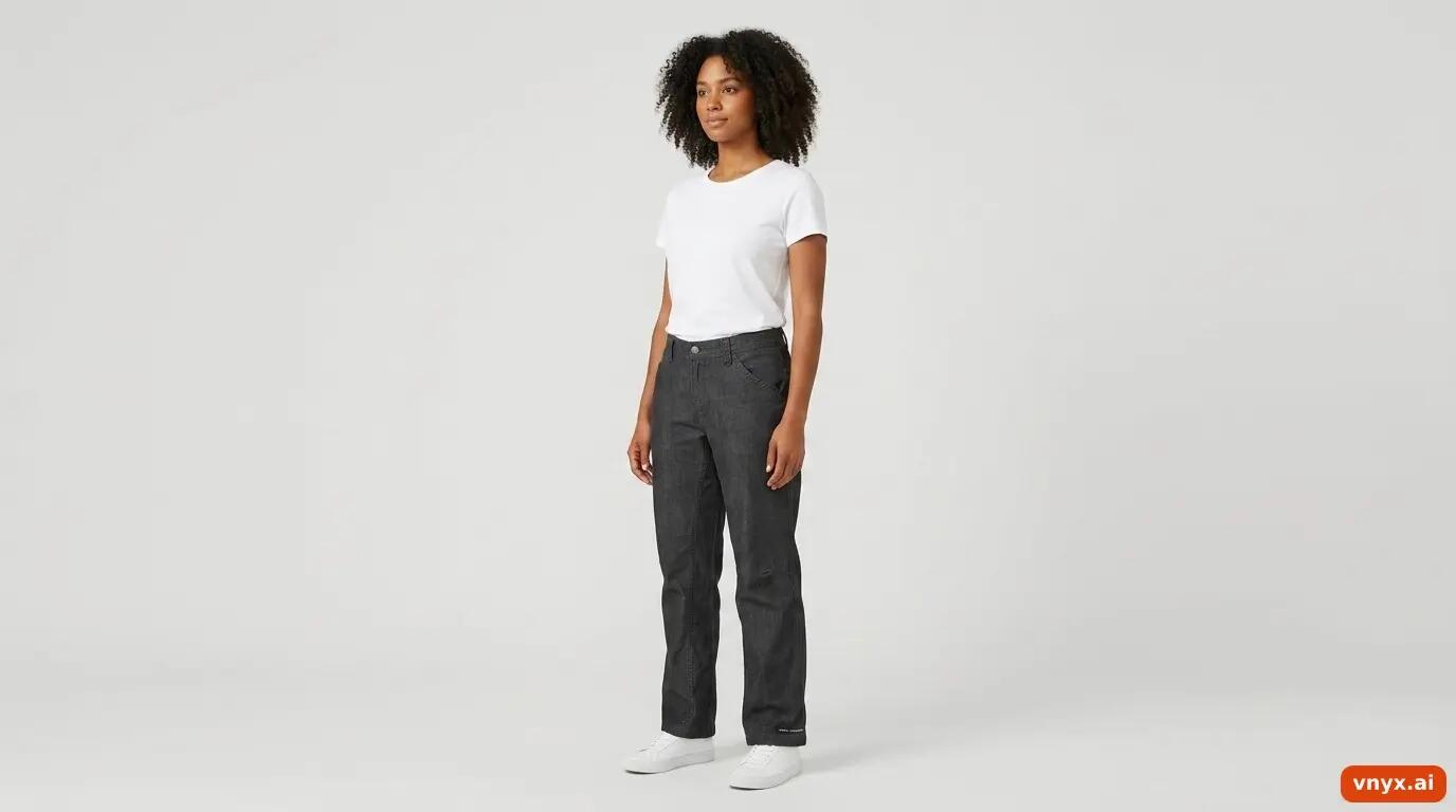 Second Life - Vintage Columbia Grey Trousers Women M 3/6