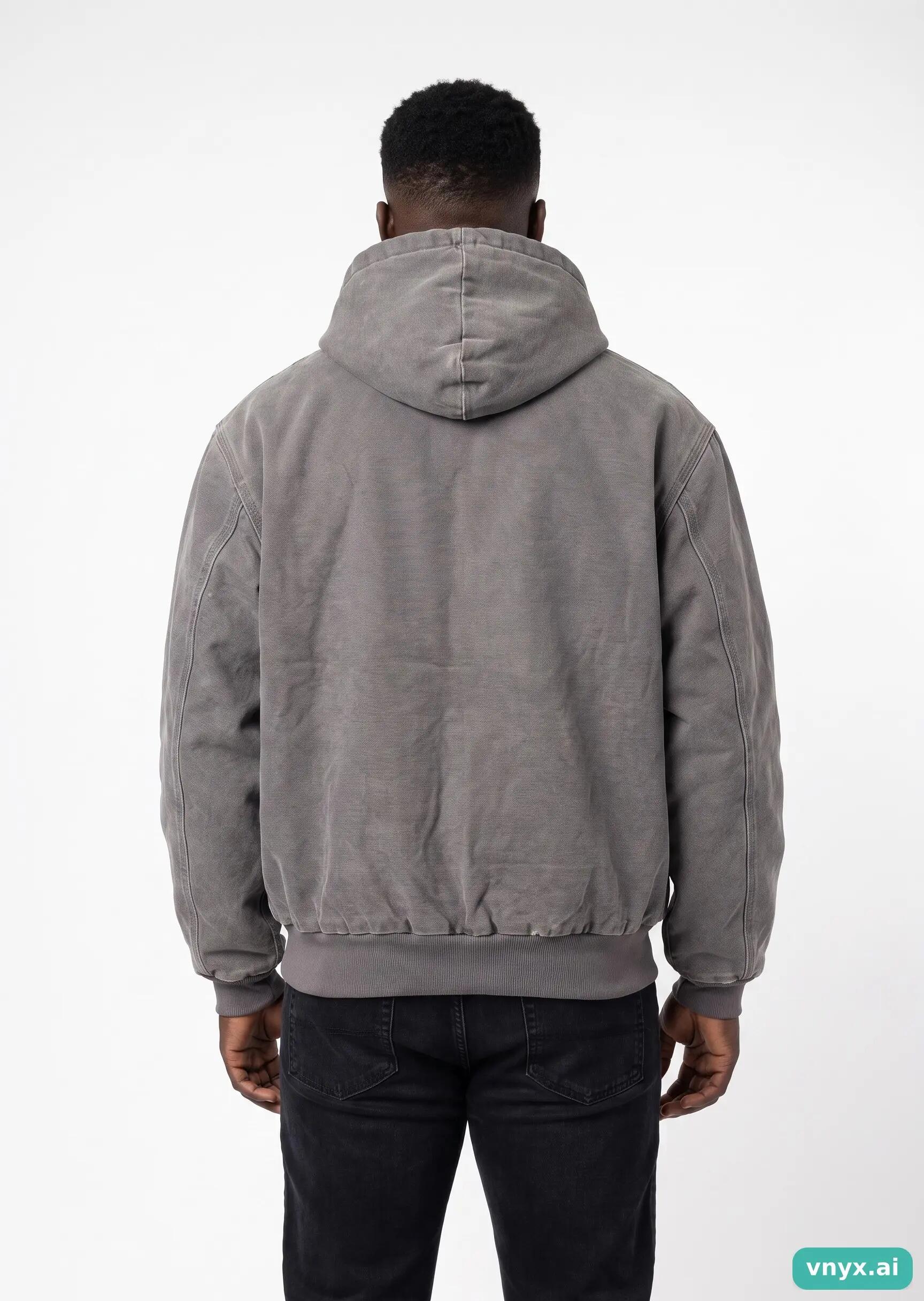 Second Life - Vintage Carhartt Faded Grey Outdoor Jacket Men L 2/5